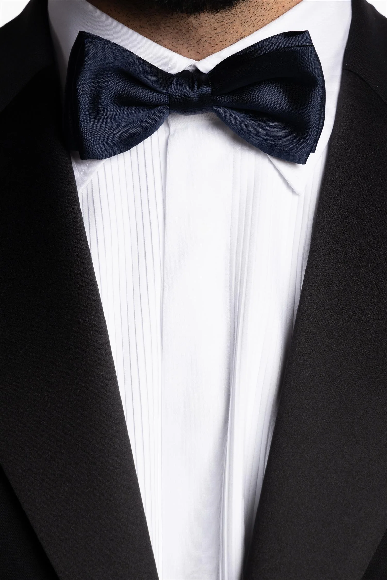 Pre-tied Bow Tie Navy - Image 2