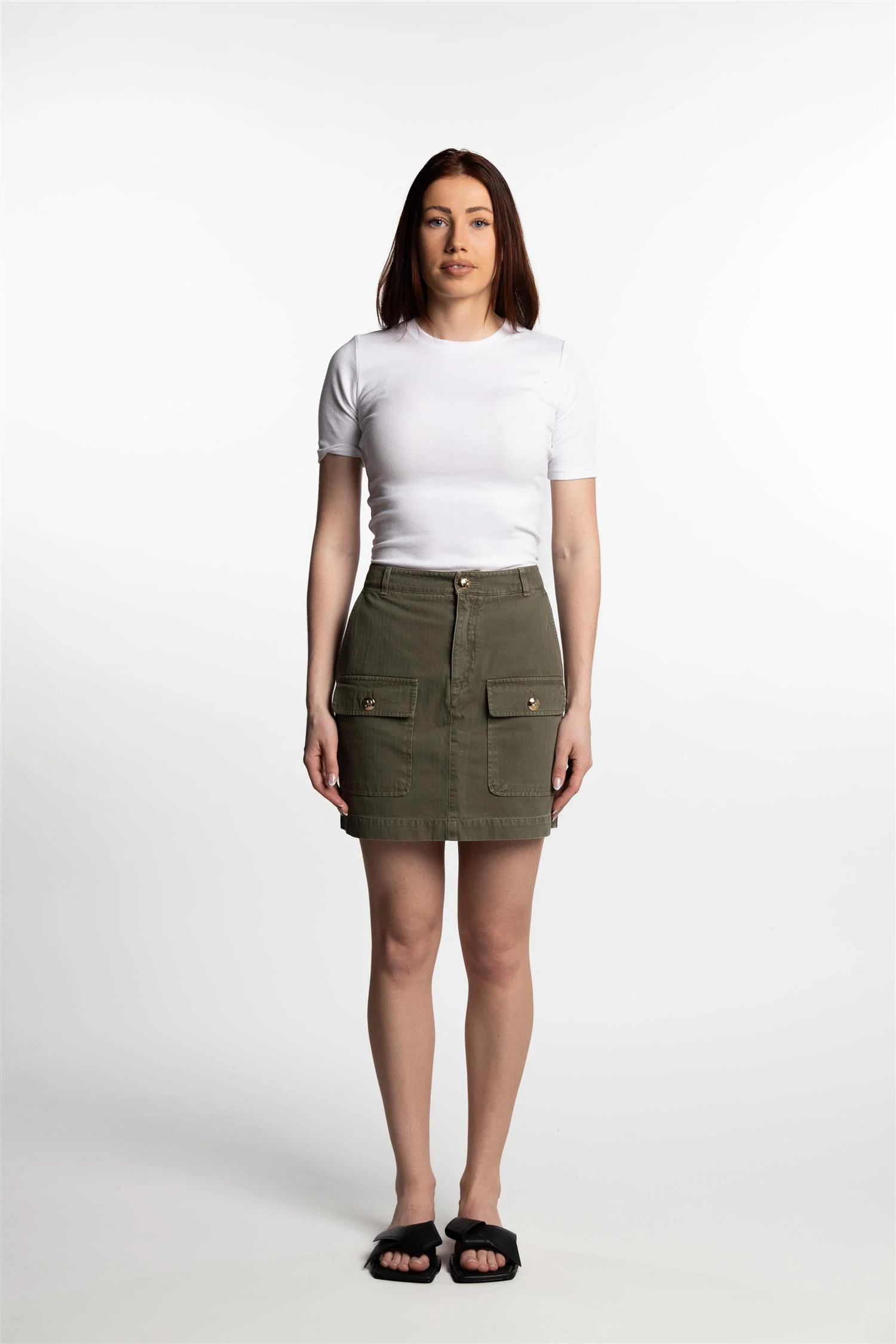 Aliza Skirt- Army Green - Image 2
