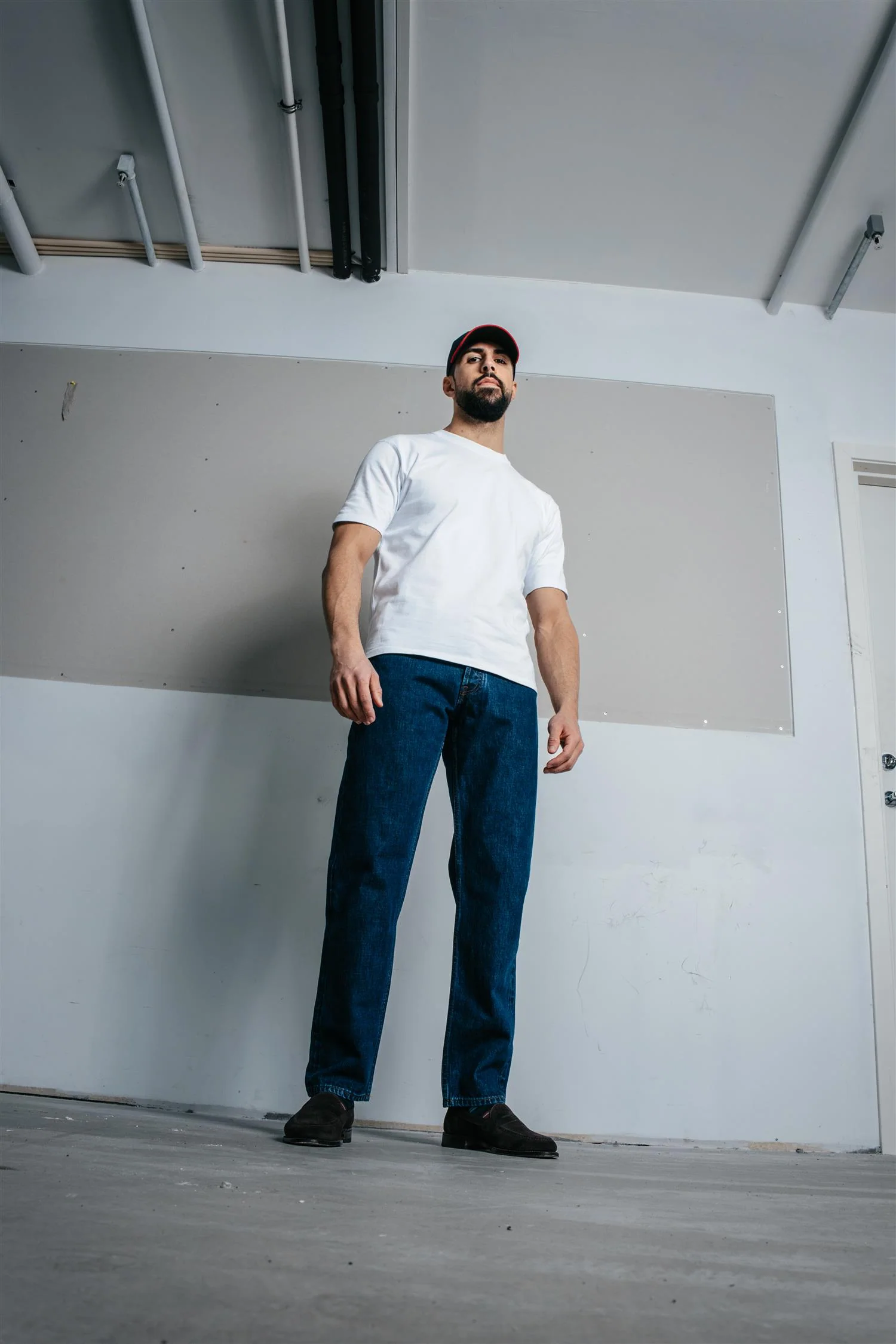 Cotton Crew Neck Hiking T-Shirt White - Image 4