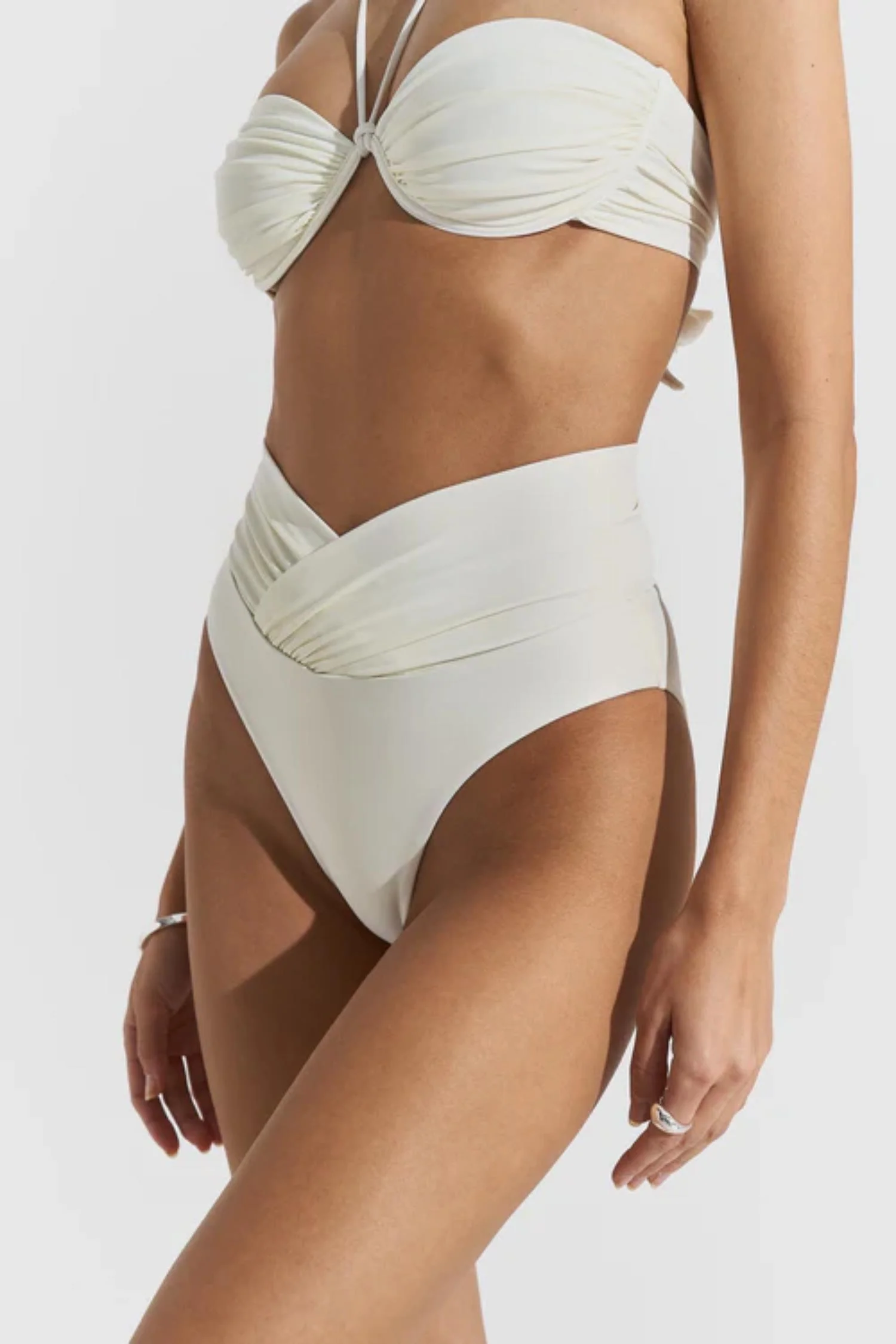 Bay Bikini Bottom- Creme White - Image 2