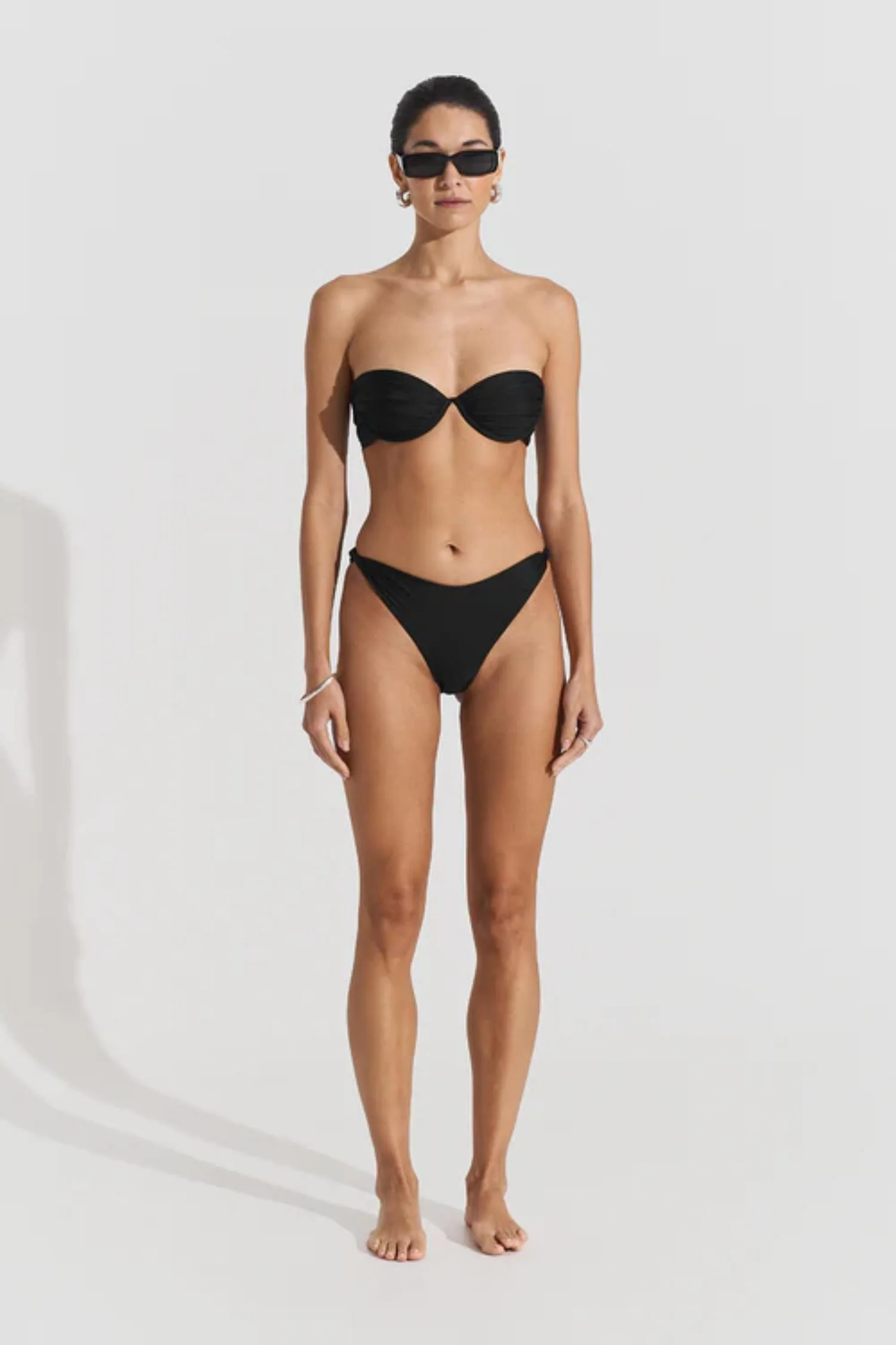 Twisted Bikini Bottom- Black - Image 3