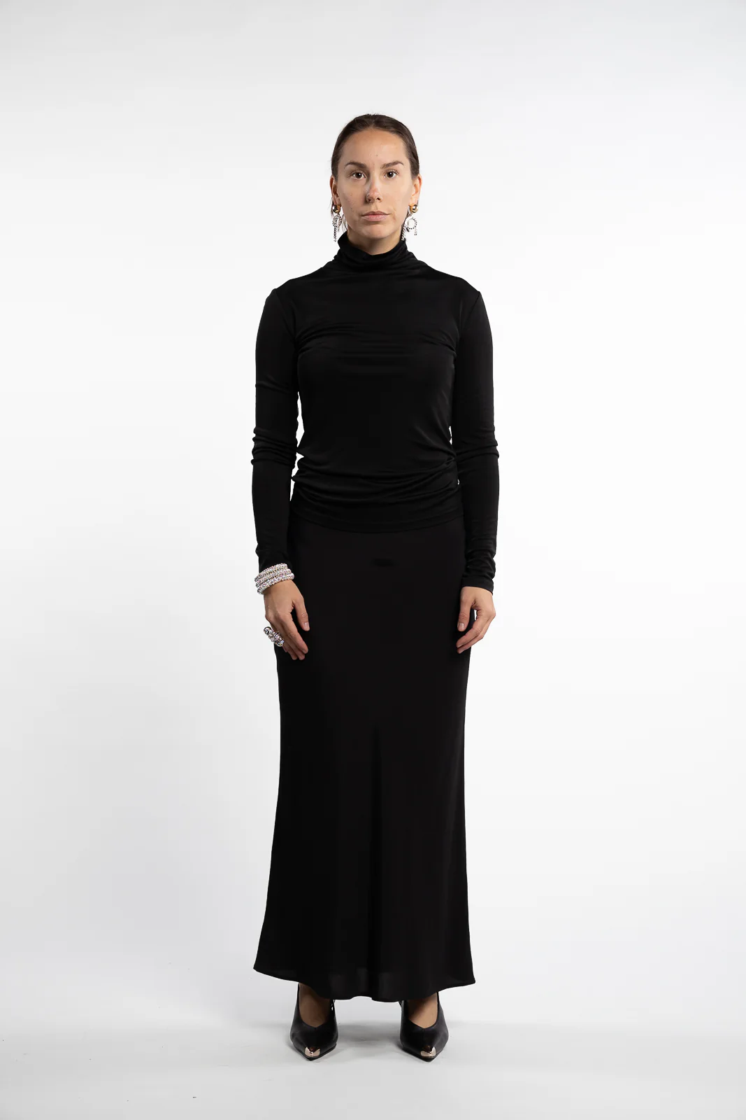 Heart Turtleneck- Black - Image 5