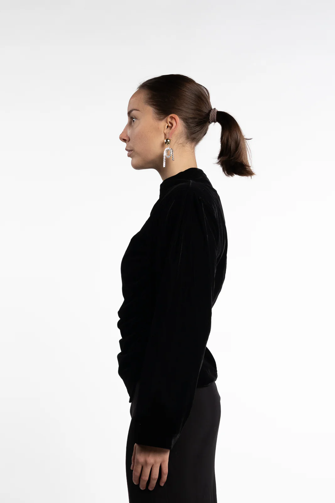 Jet Top Velvet- Black - Image 2