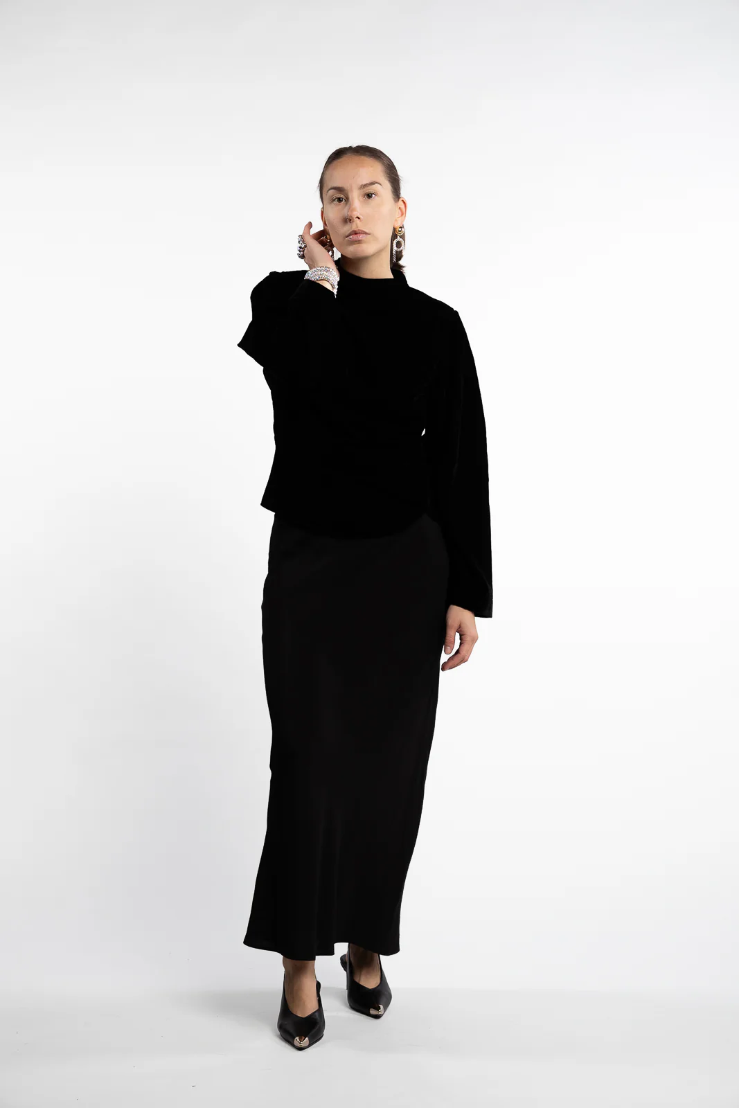 Jet Top Velvet- Black - Image 6