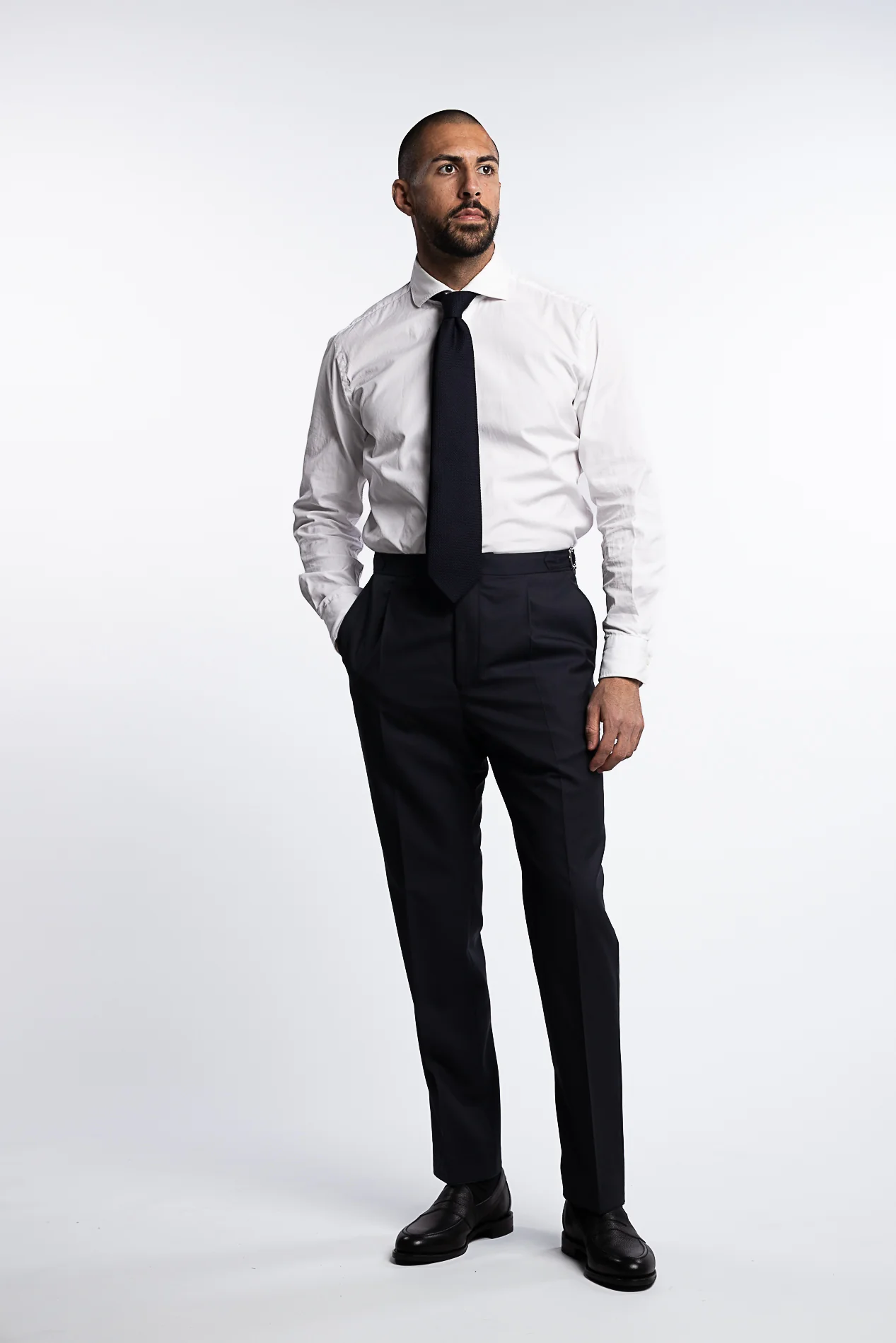 Delon Side Adjuster EVO Microstructure Trousers Dark Navy - Image 4