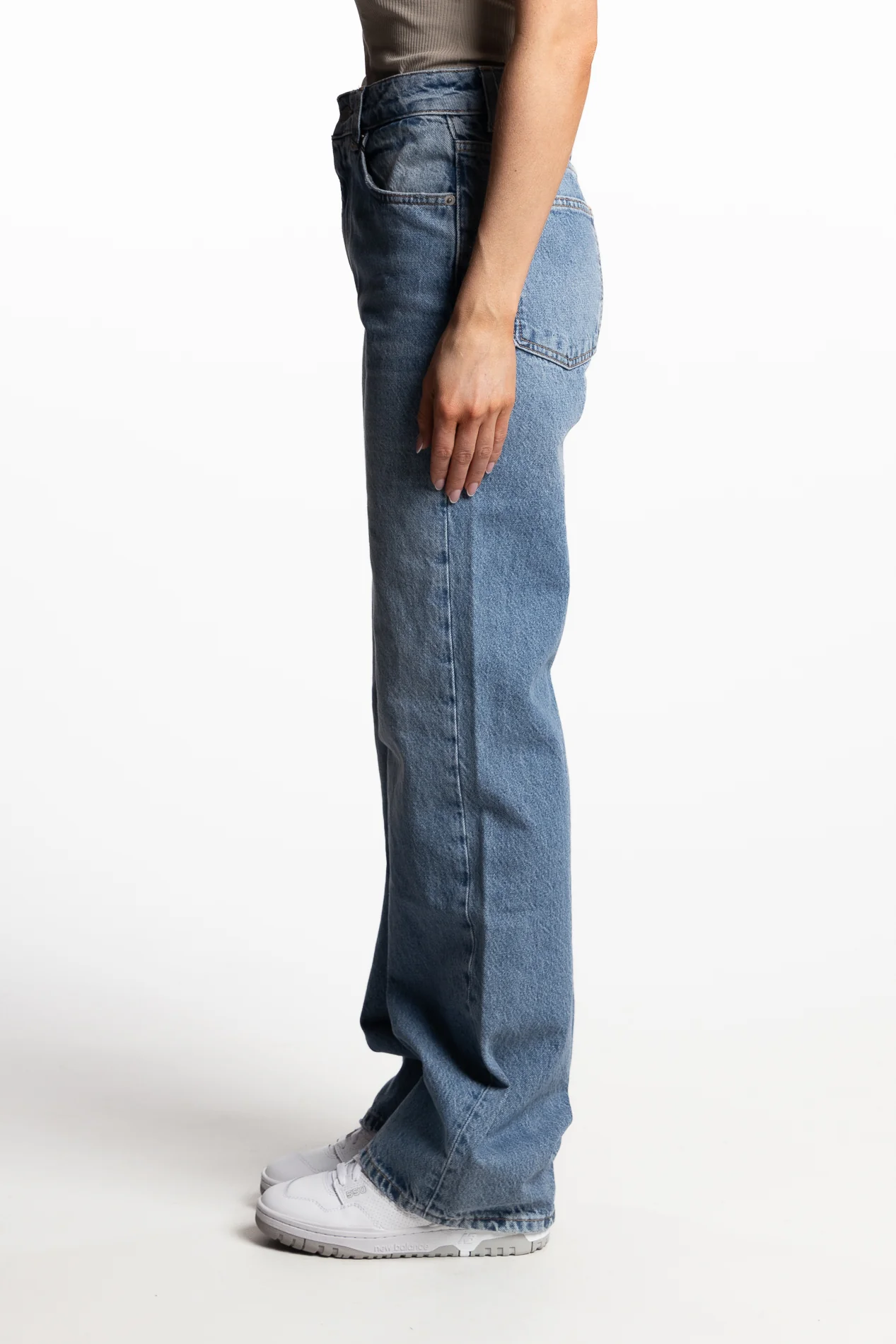 Luca- Mid Blue- high waist wide leg - Image 4