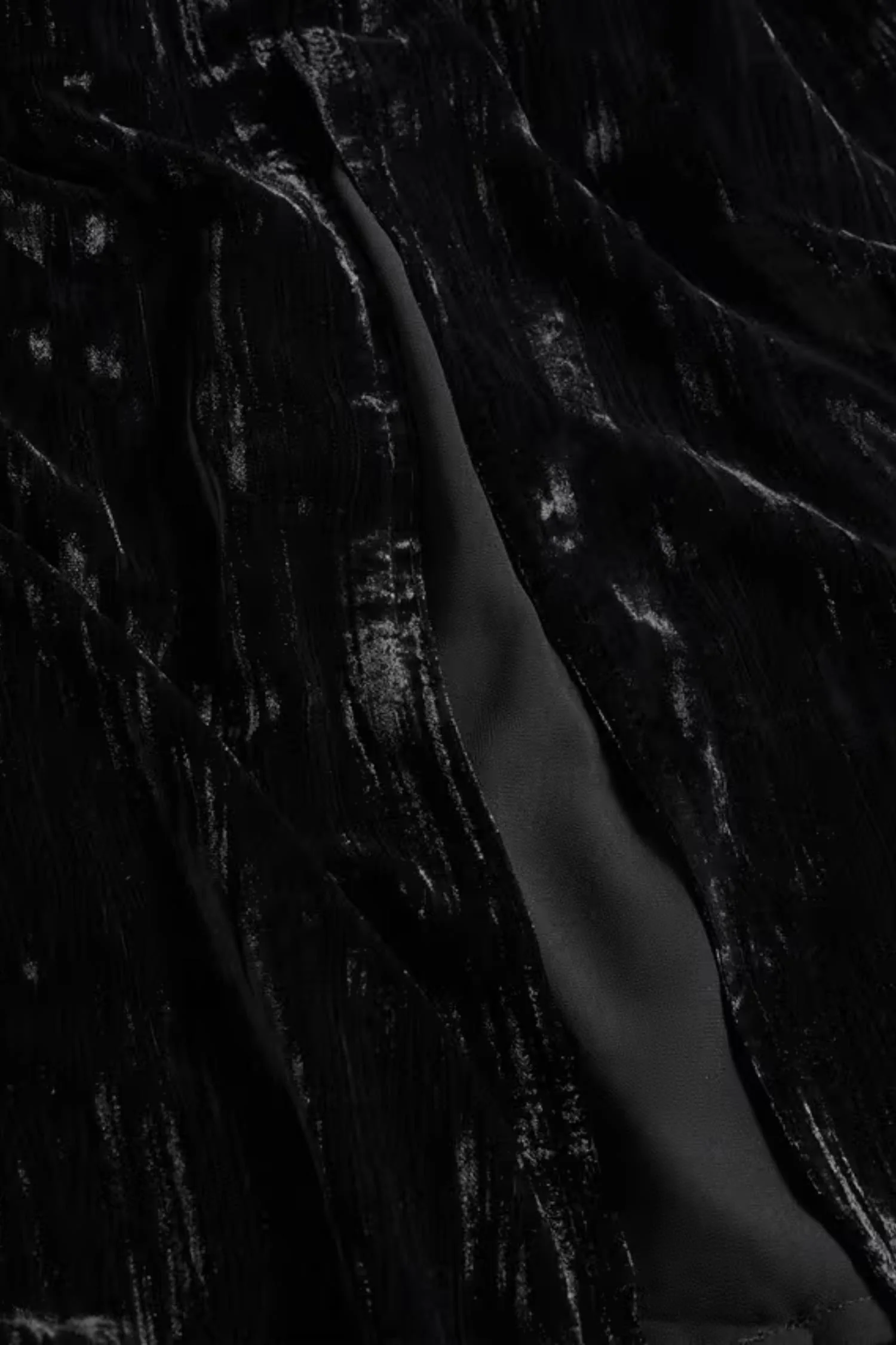 Cygnet Velvet Dress- Black - Image 10