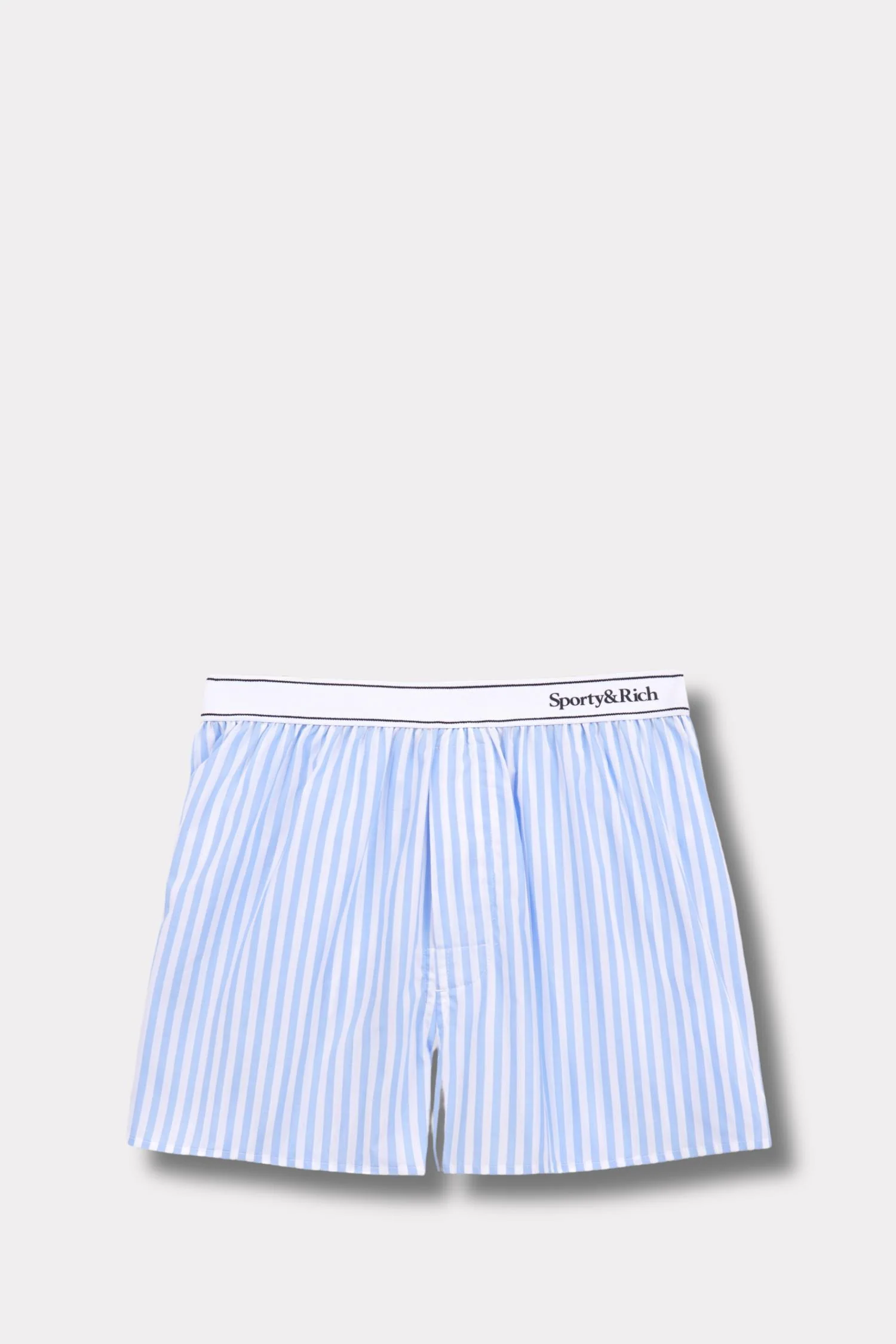 Serif Logo Boxer Shorts White/Sky Blue Large Stripe - Image 6