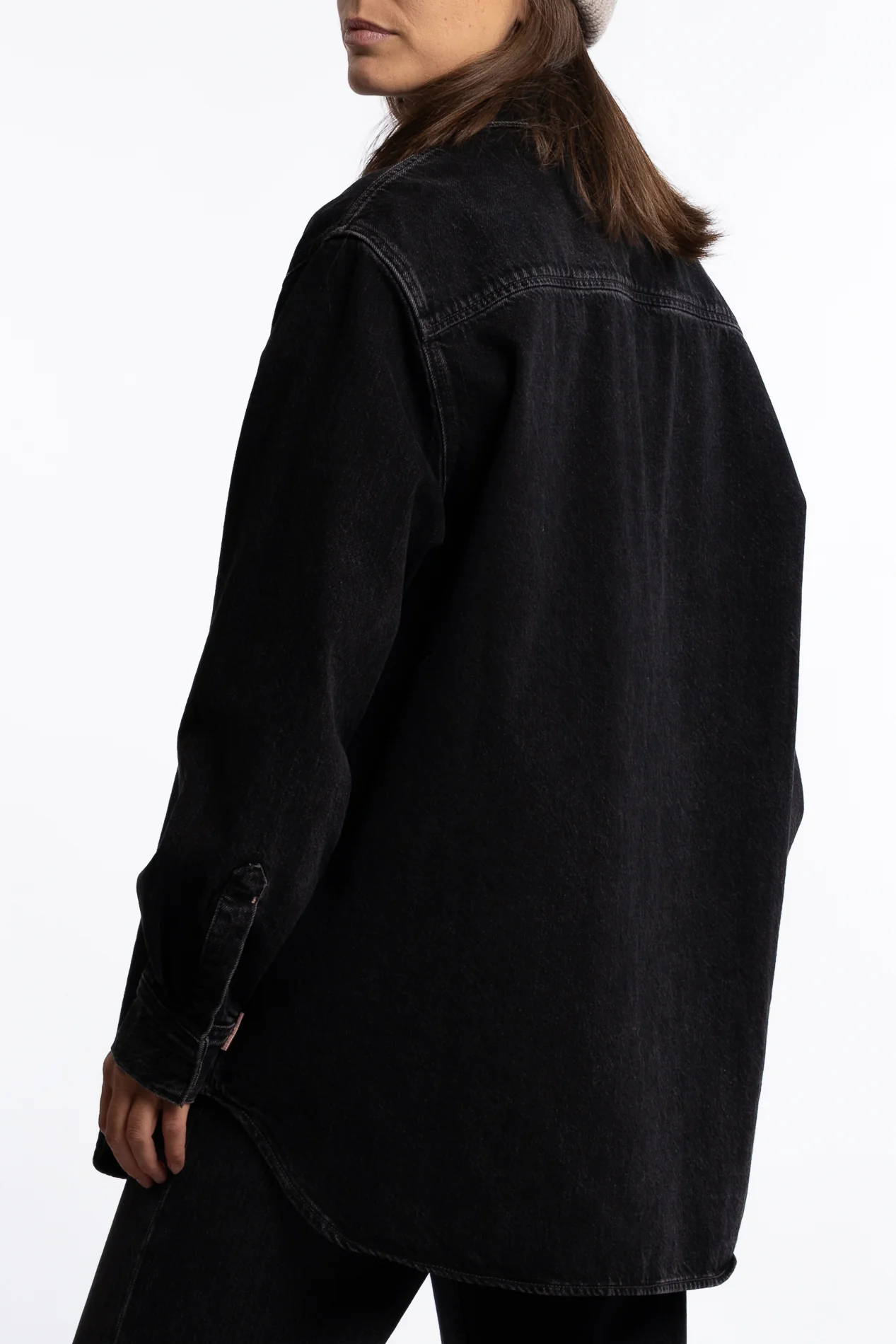 Denim Shirt- Black - Image 2