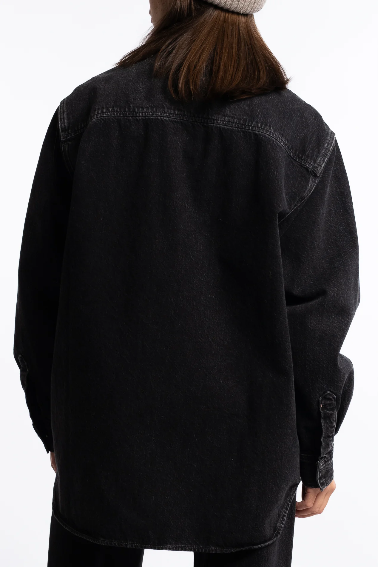 Denim Shirt- Black - Image 3