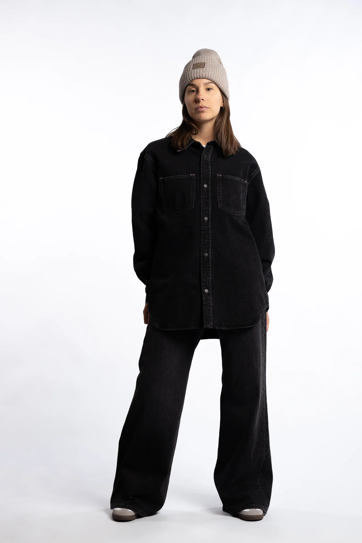 Denim Shirt- Black - Image 4