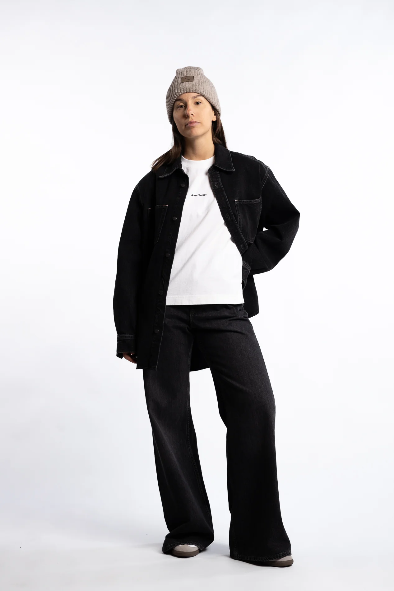 Denim Shirt- Black - Image 5
