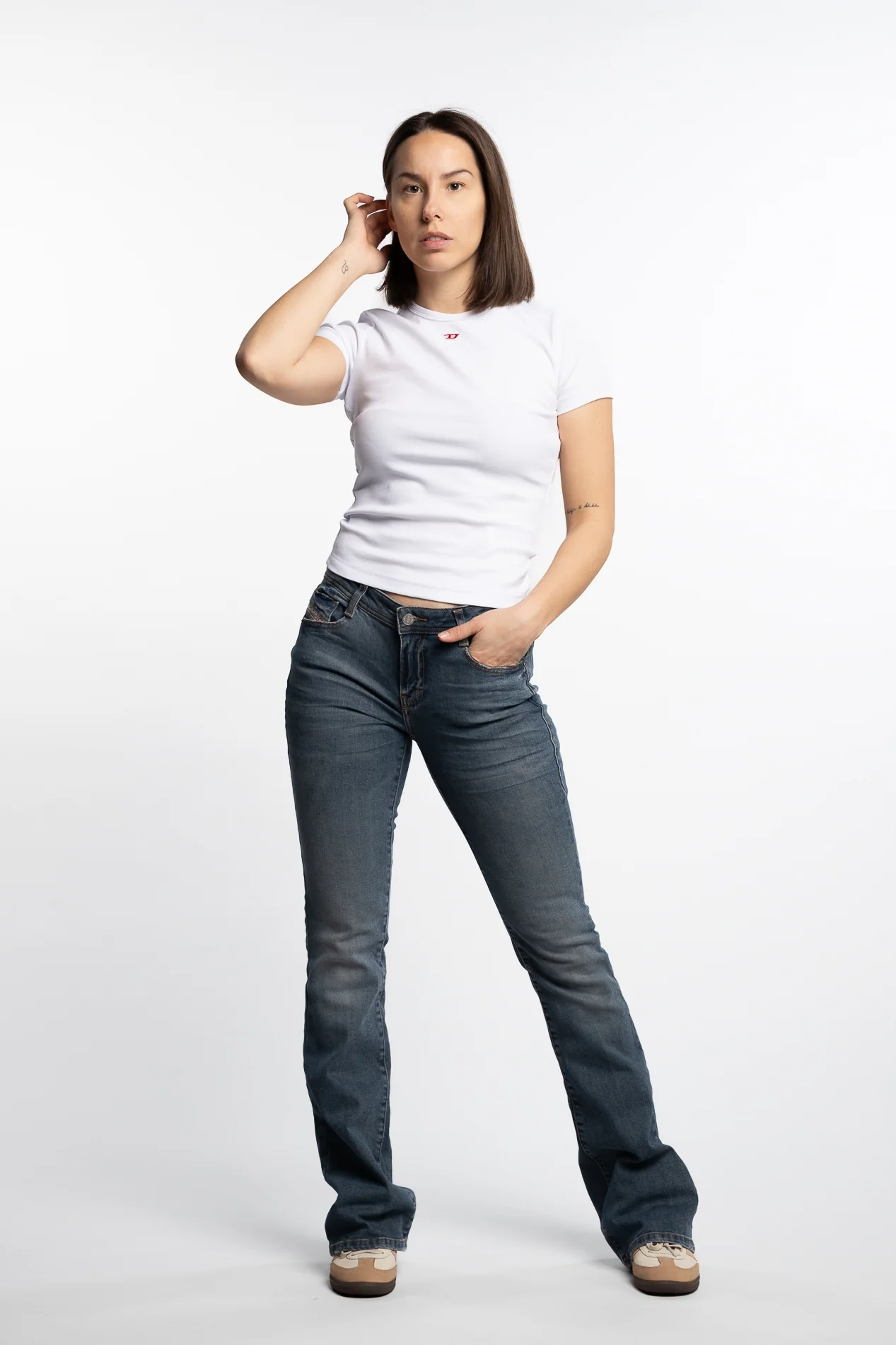 Bootcut Jeans 1969 D-Ebbey Obmbt- Blue - Image 4