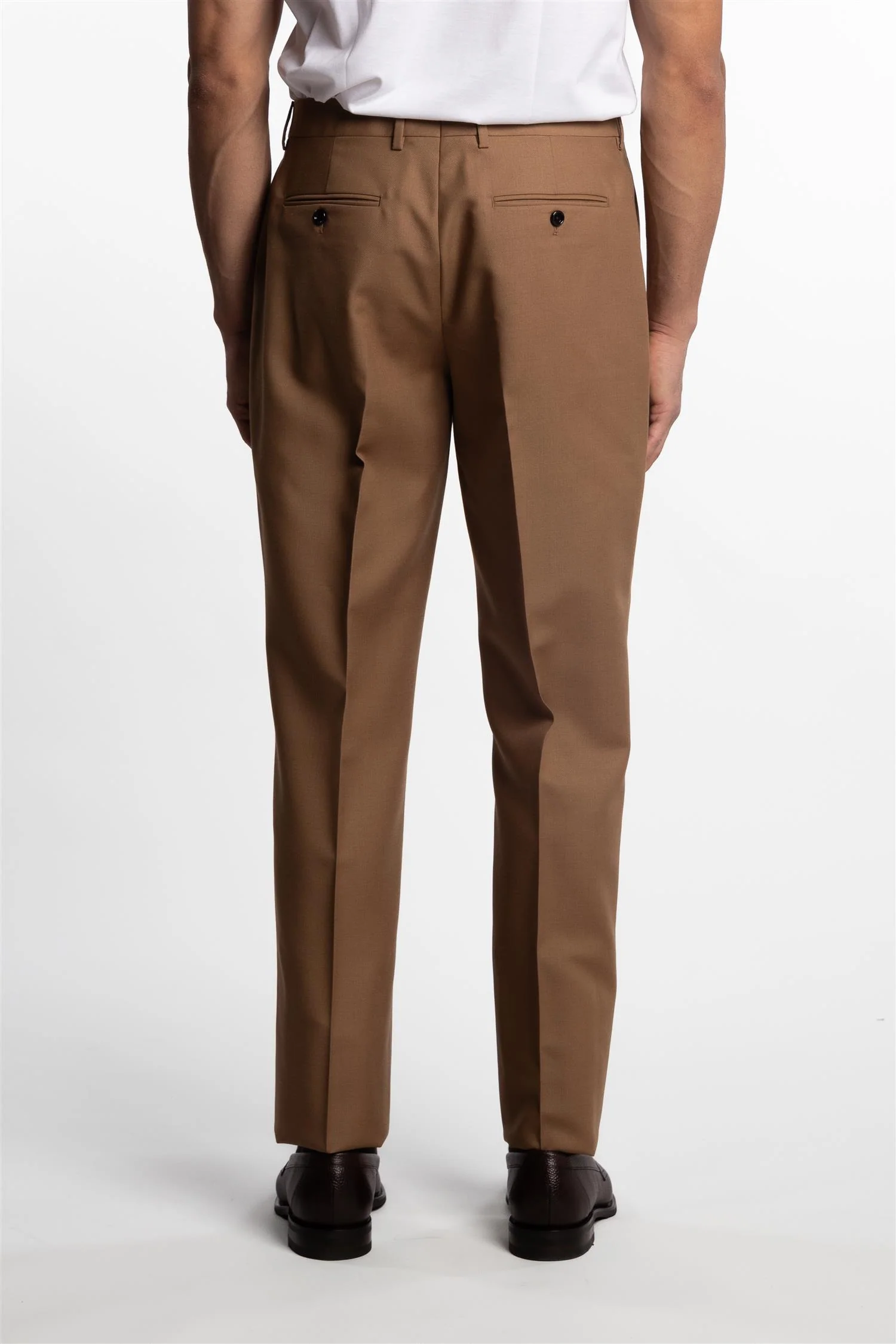 Attitude Wool/Mohair Trousers Cognac - Image 3
