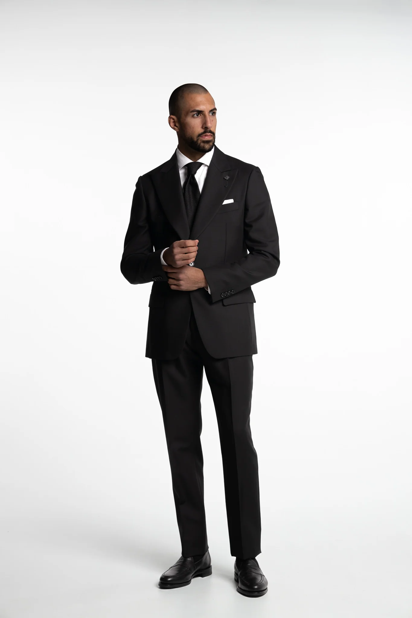 Attitude Wool/Mohair Trousers Black - Image 4