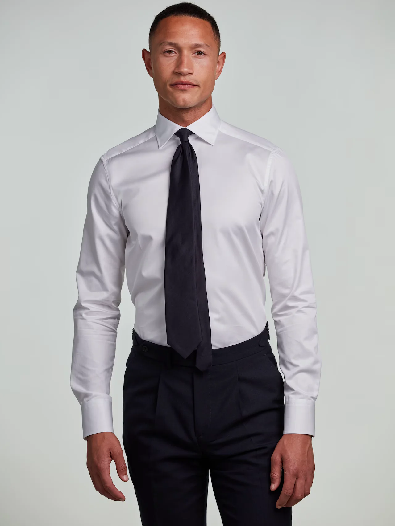Slimline Twill Shirt White - Image 6