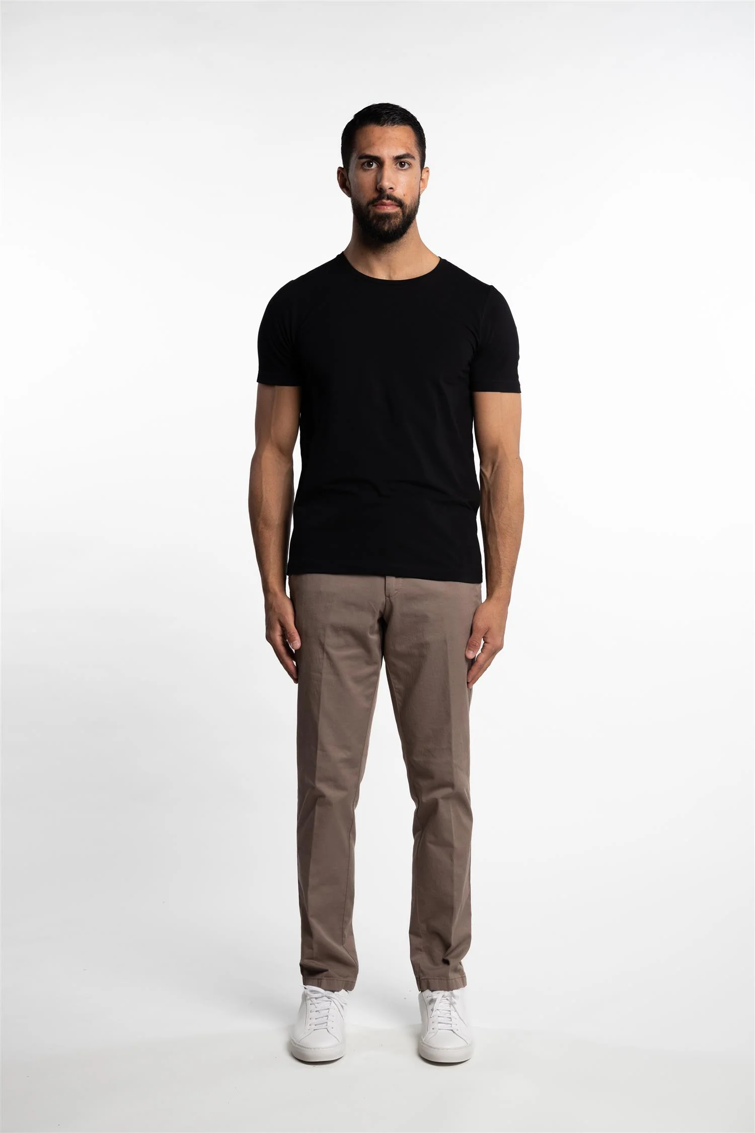 Kyran Cotton Stretch Slim Fit T-Shirt Black - Image 4
