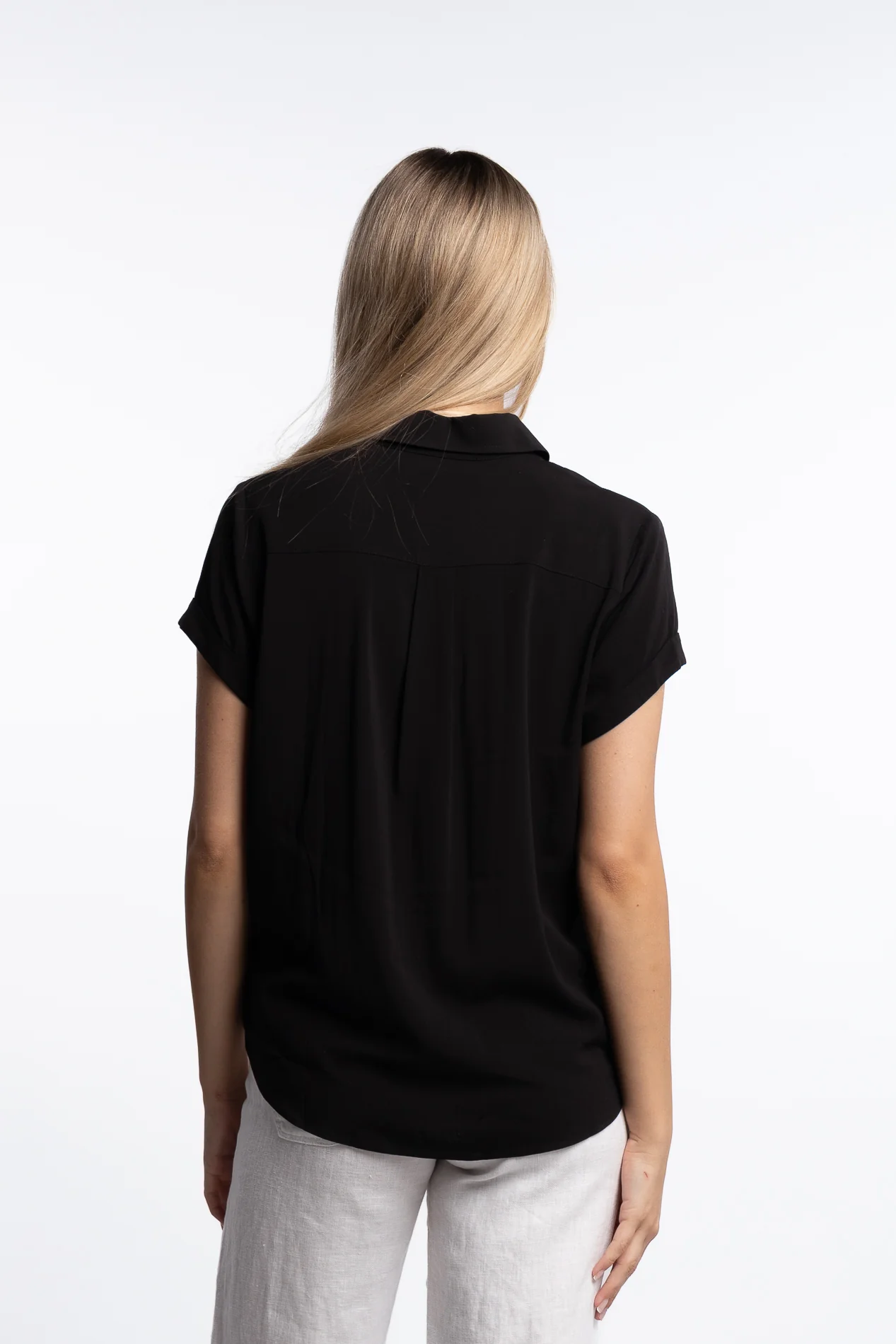 Majan ss shirt 9942- Black - Image 6