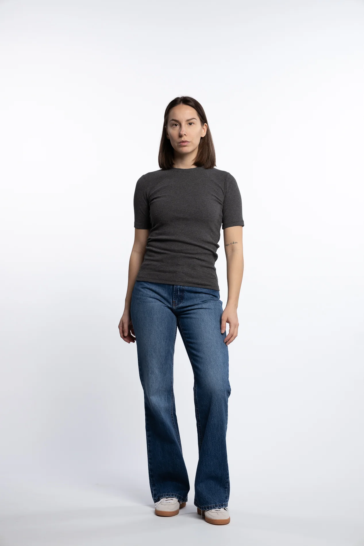 Saalexo T-Shirt 7542- Dark grey mel - Image 2