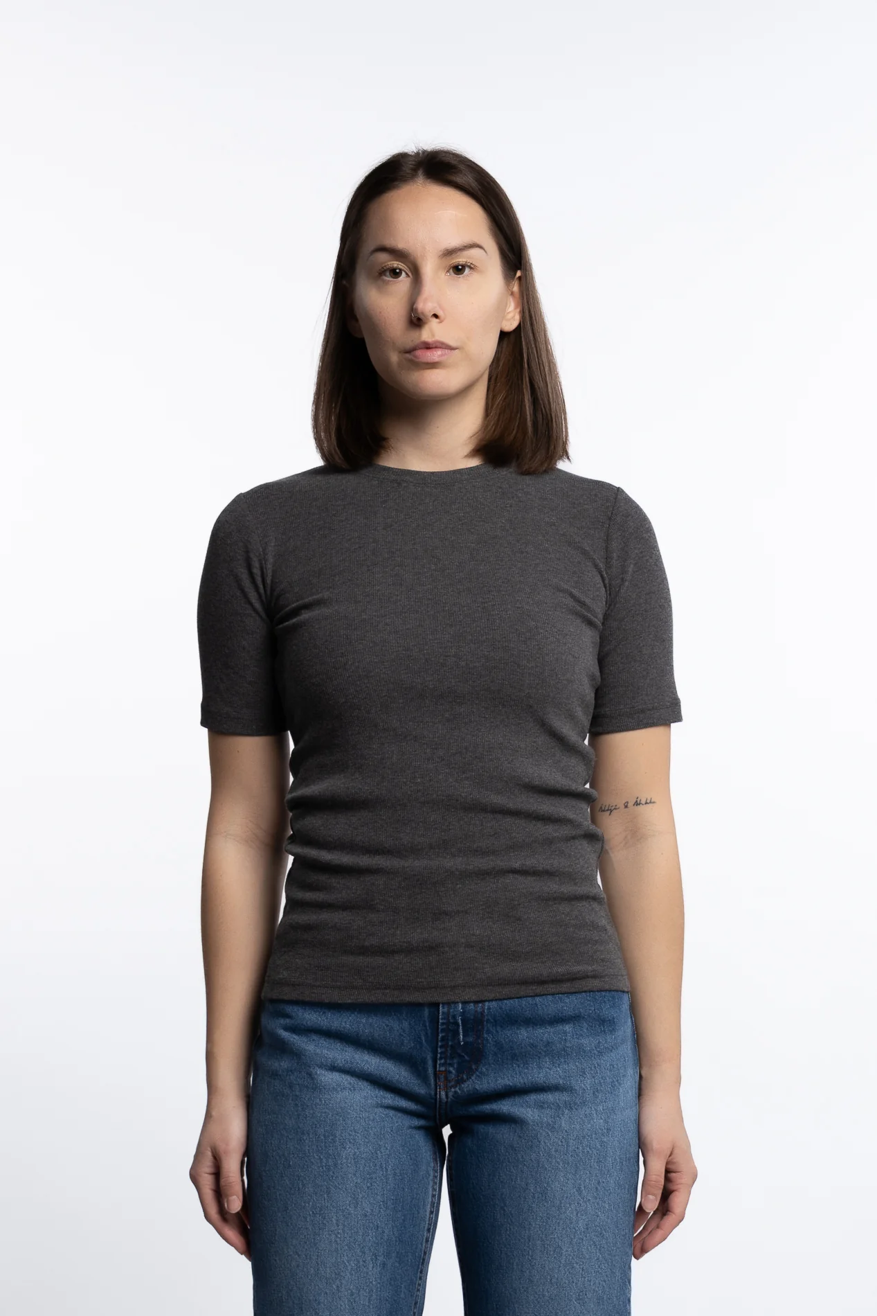Saalexo T-Shirt 7542- Dark grey mel - Image 3