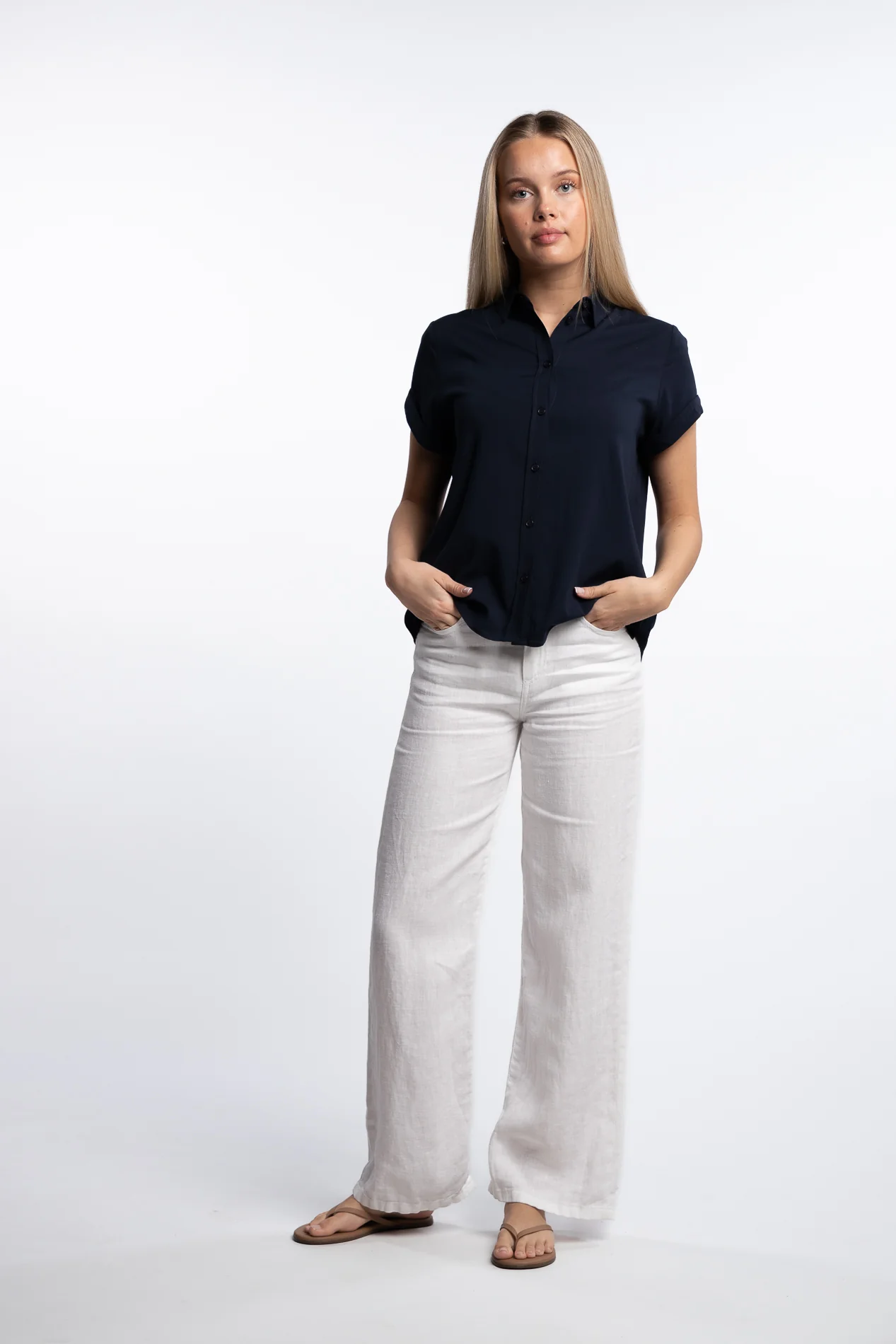 Majan ss shirt 9942- Dark Sapphire - Image 2
