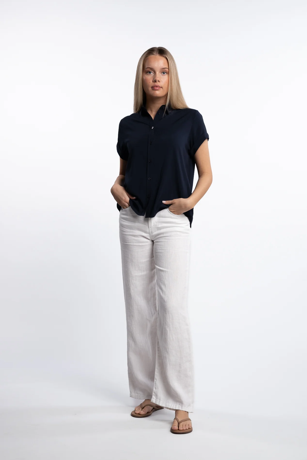 Majan ss shirt 9942- Dark Sapphire - Image 3