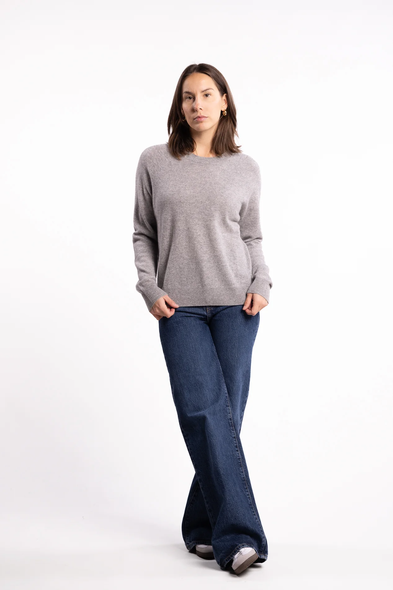 Boston O- Neck 6304- Grey Melange - Image 4