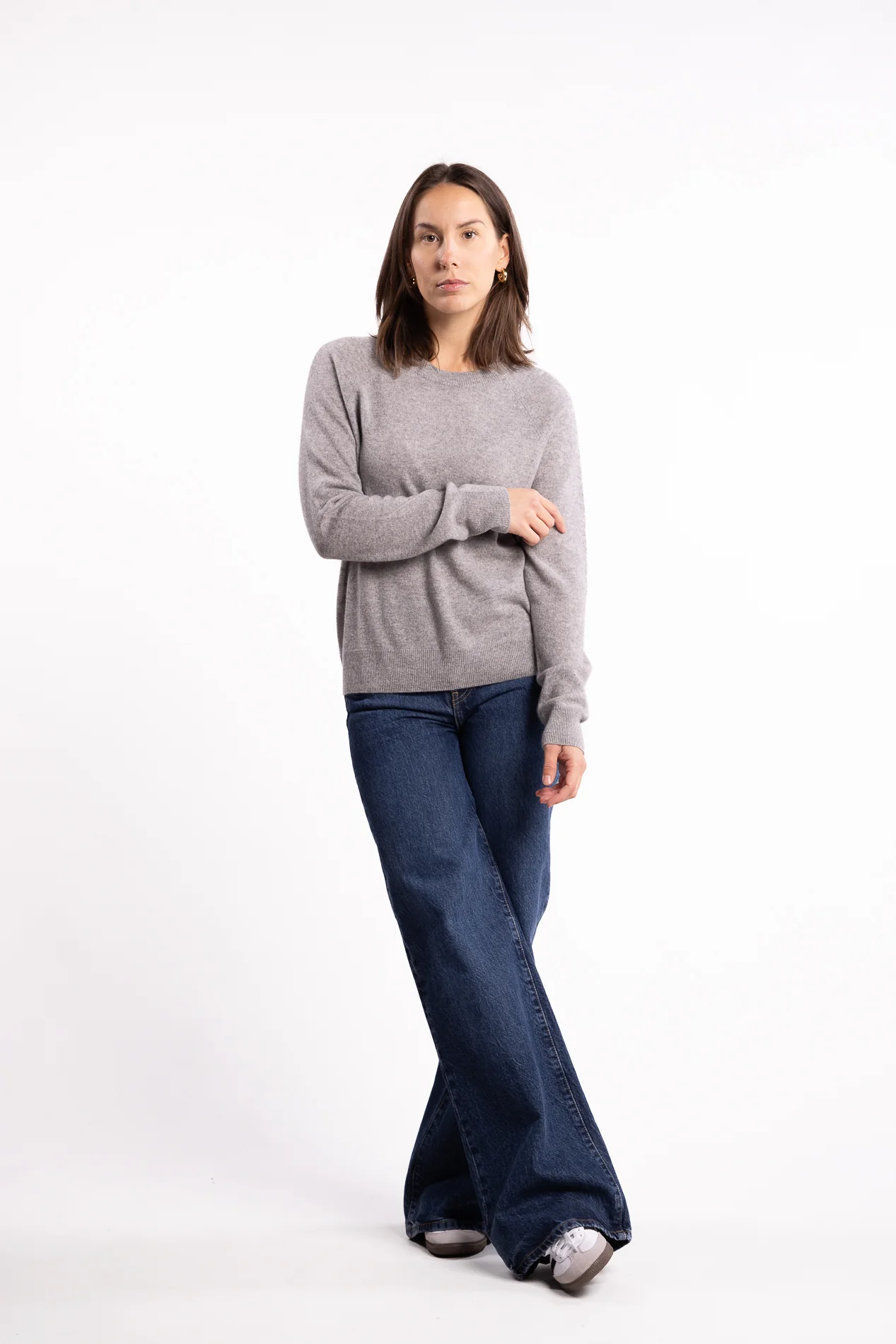 Boston O- Neck 6304- Grey Melange - Image 6