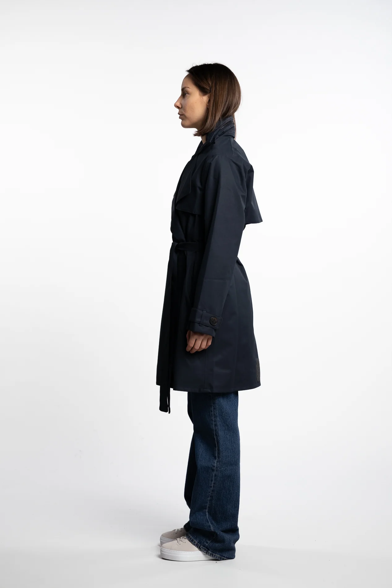 Yr'en Coat - Dark Navy - Image 3