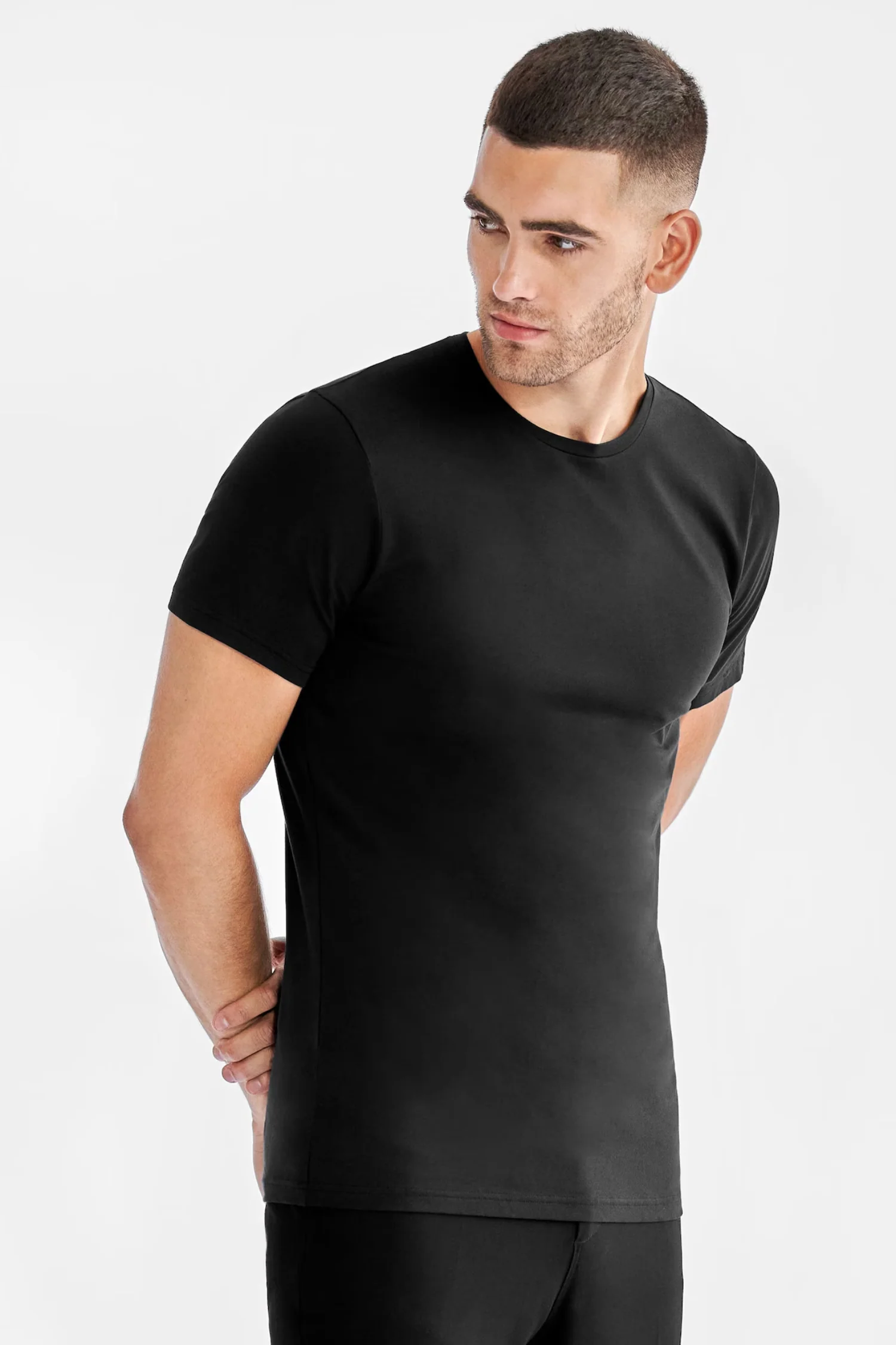 Crew Neck 2-Pack Black - Image 2