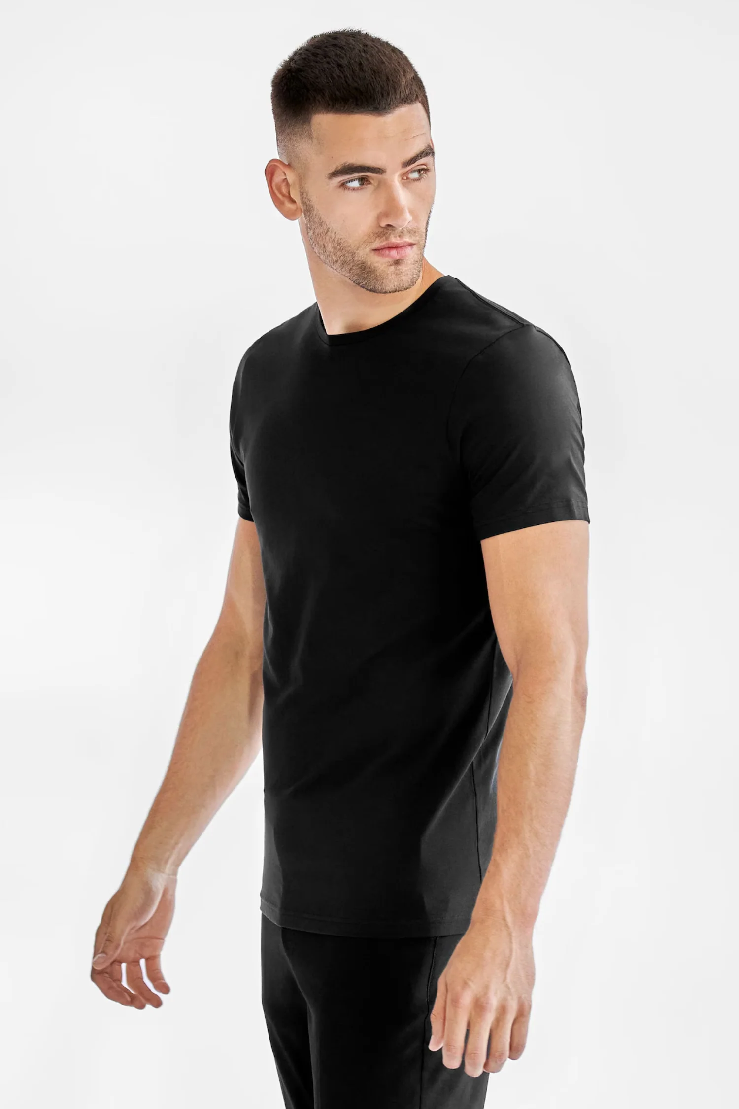 Crew Neck 2-Pack Black - Image 3