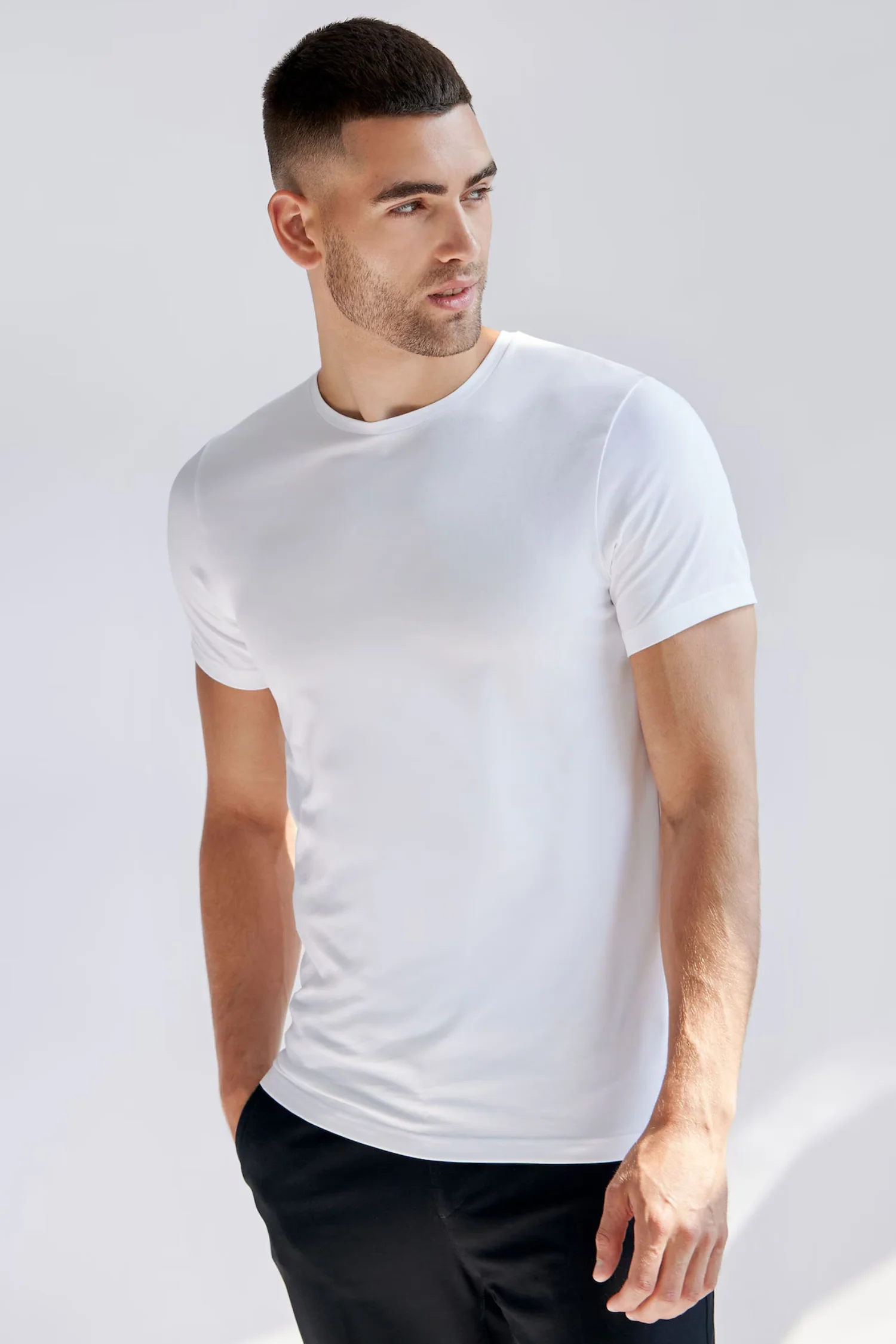Crew Neck 2-Pack White - Image 2