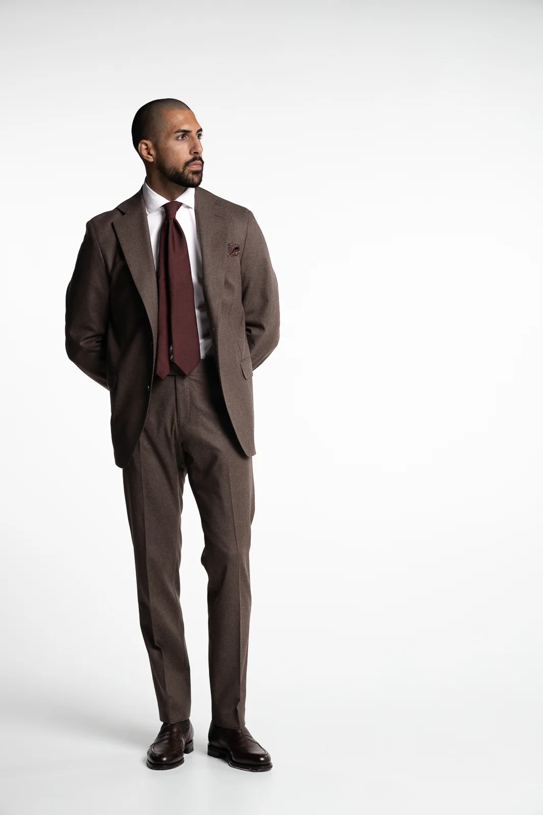 New Sienna Flannel Blazer Husk Brown - Image 6