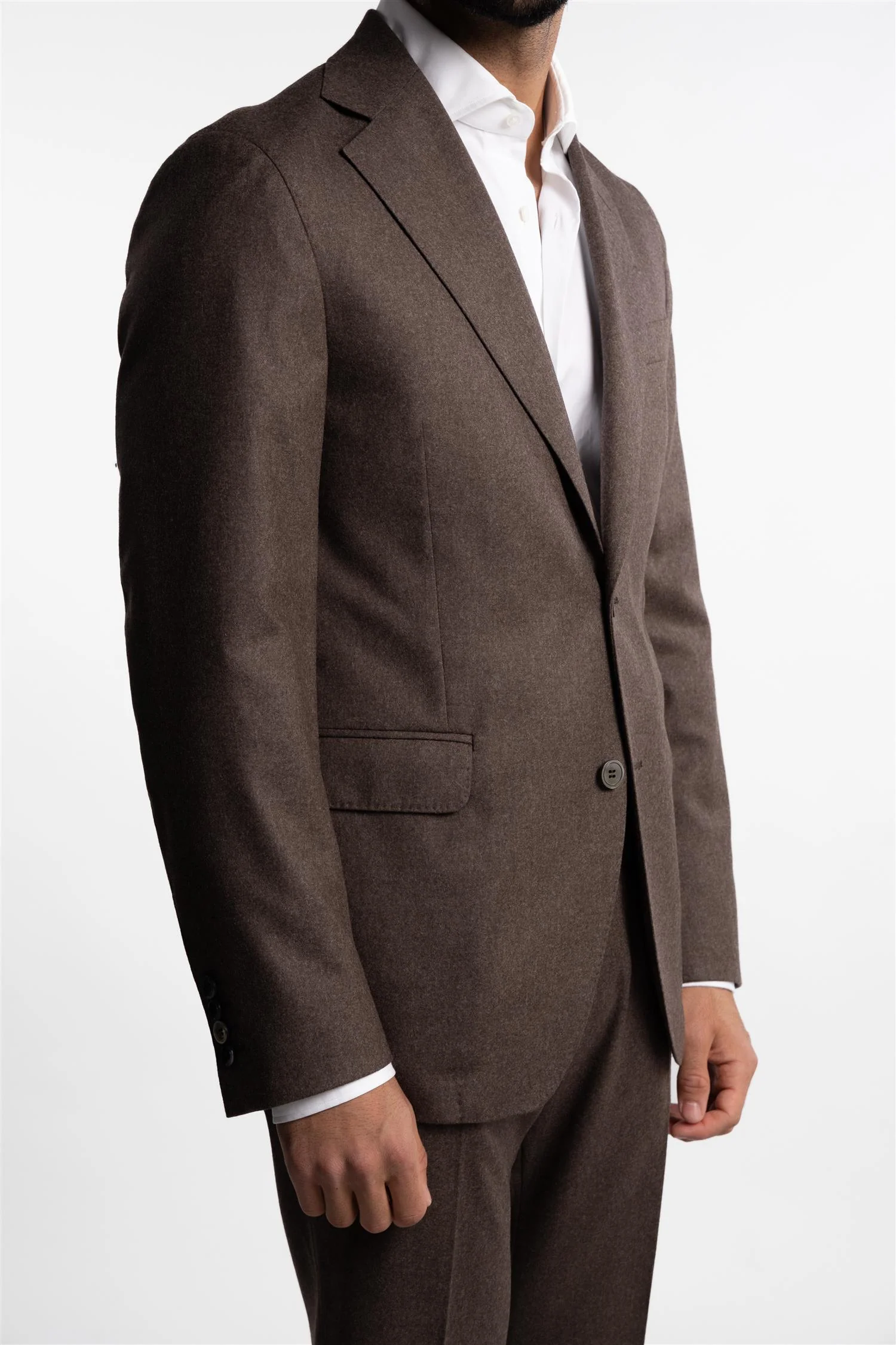 New Sienna Flannel Blazer Husk Brown - Image 7