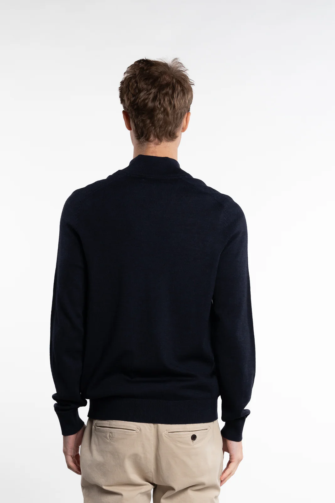 Merino John Zip Navy - Image 3