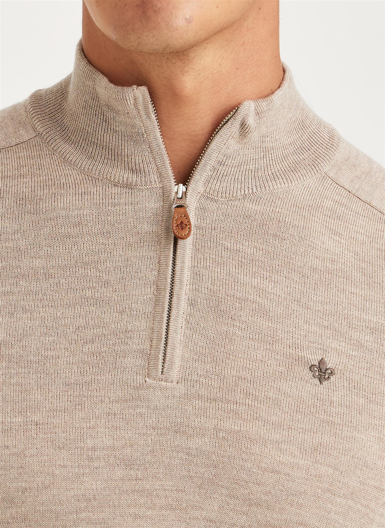 Merino John Zip Khaki - Image 4