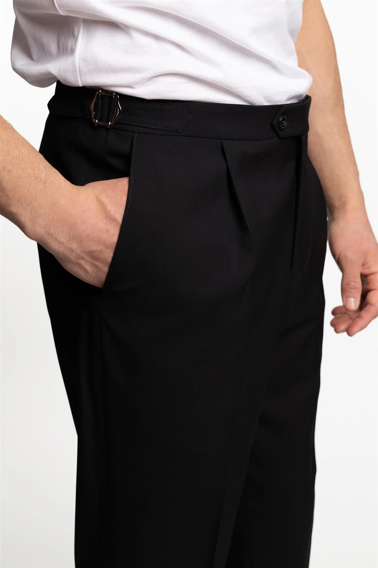 Delon Side Adjuster EVO Microstructure Trousers Black - Image 4