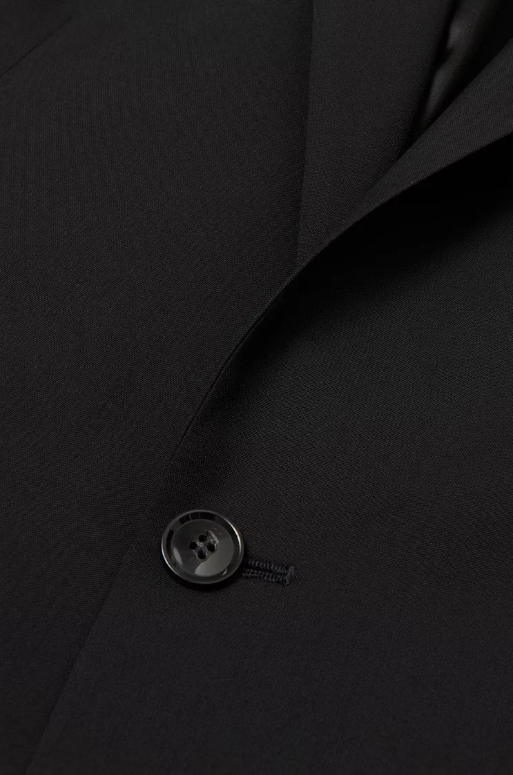 Joel Wide Fit Blazer Black - Image 4