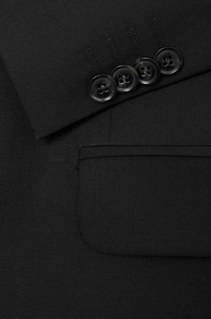 Joel Wide Fit Blazer Black - Image 5