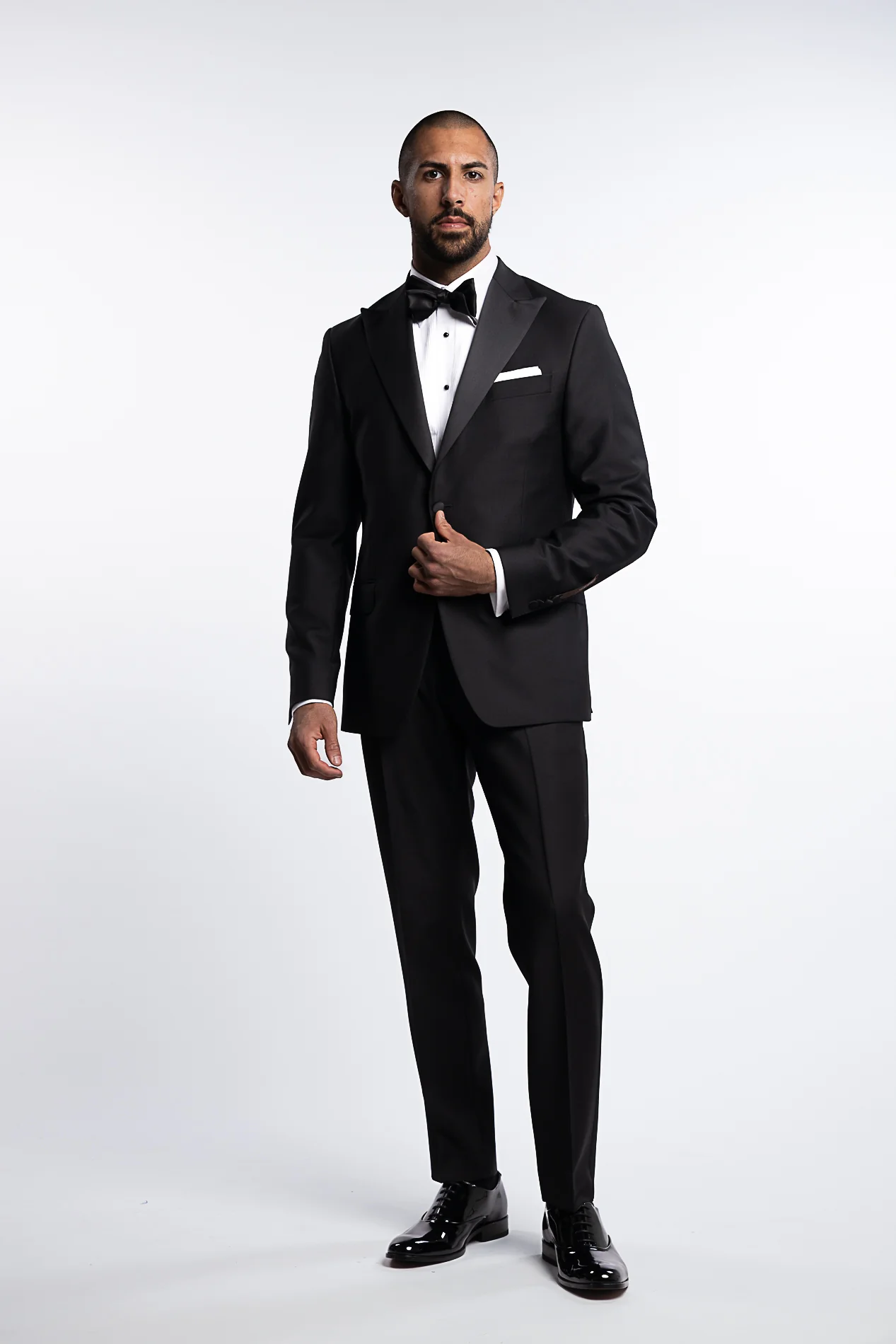 Elder Slim Fit Tuxedo Blazer Black - Image 4