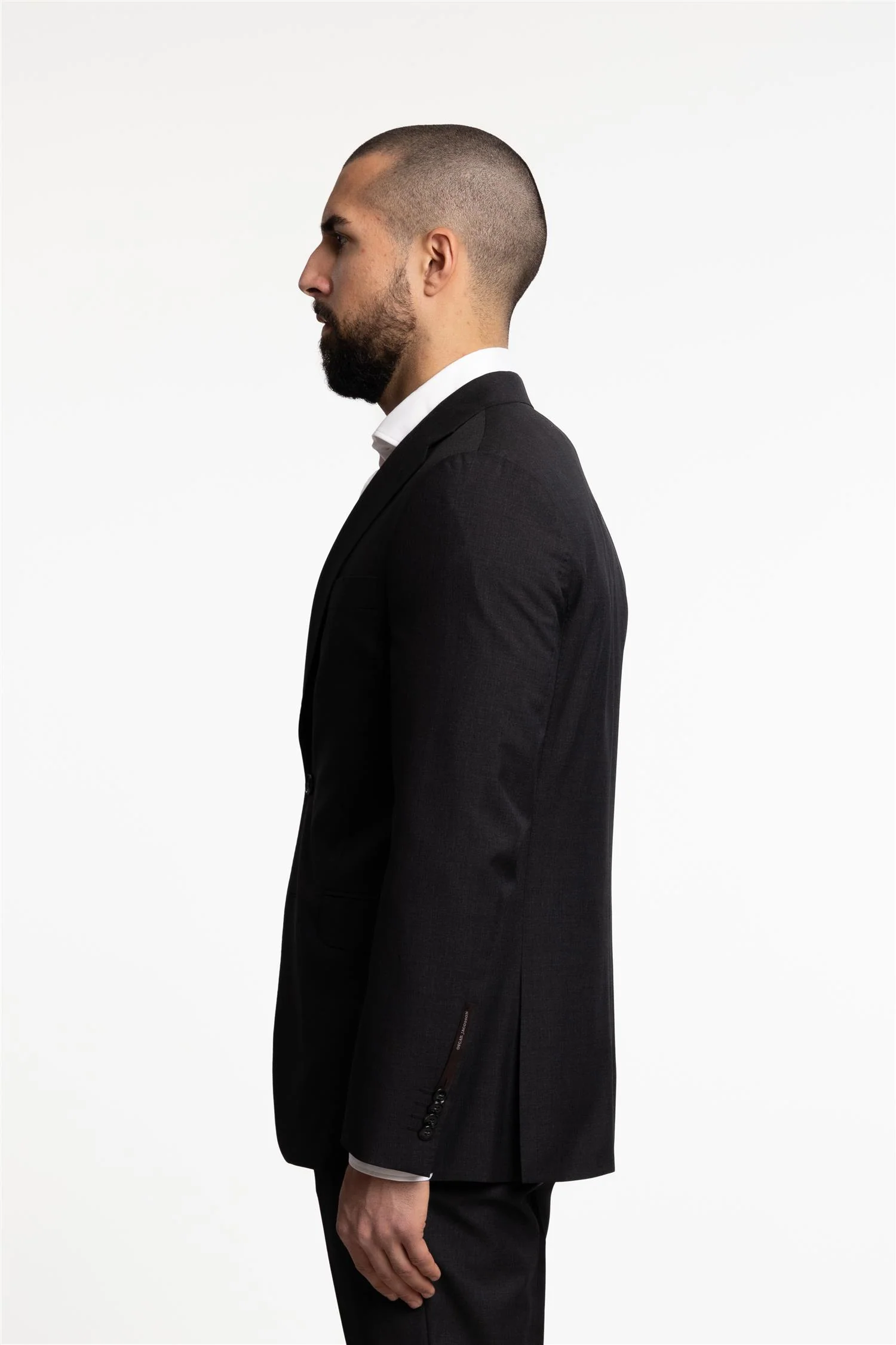 Falk Regular Fit Wool Blazer Dark Grey - Image 2
