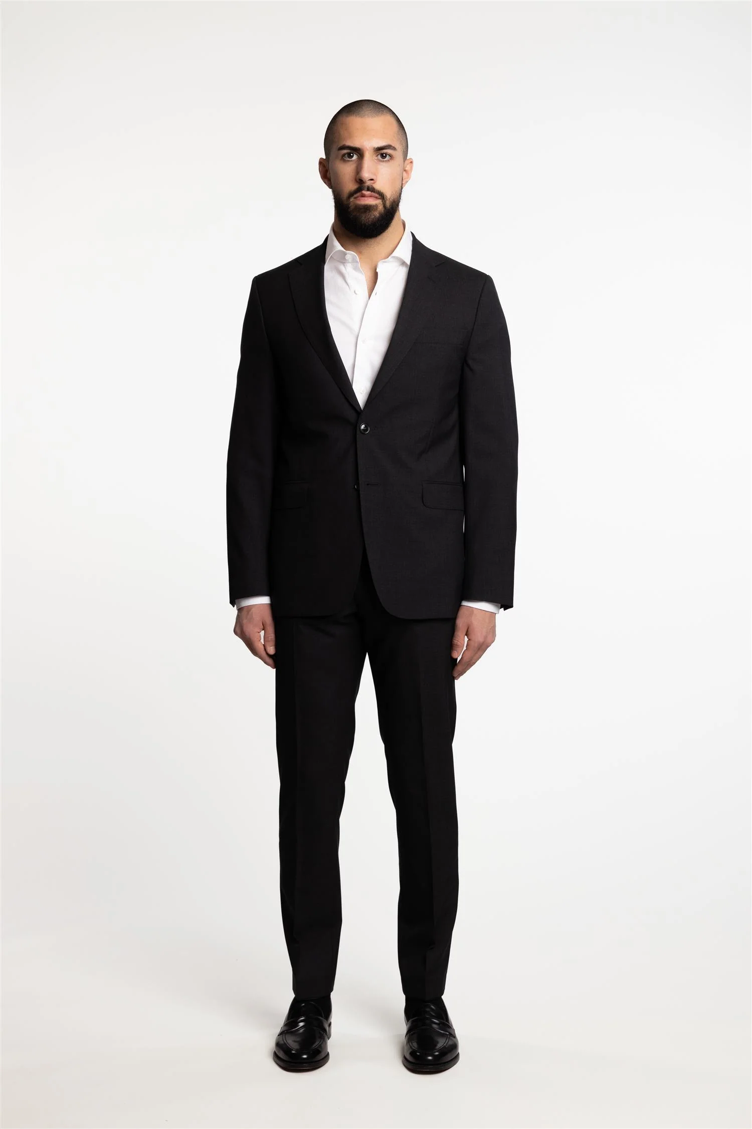 Falk Regular Fit Wool Blazer Dark Grey - Image 4
