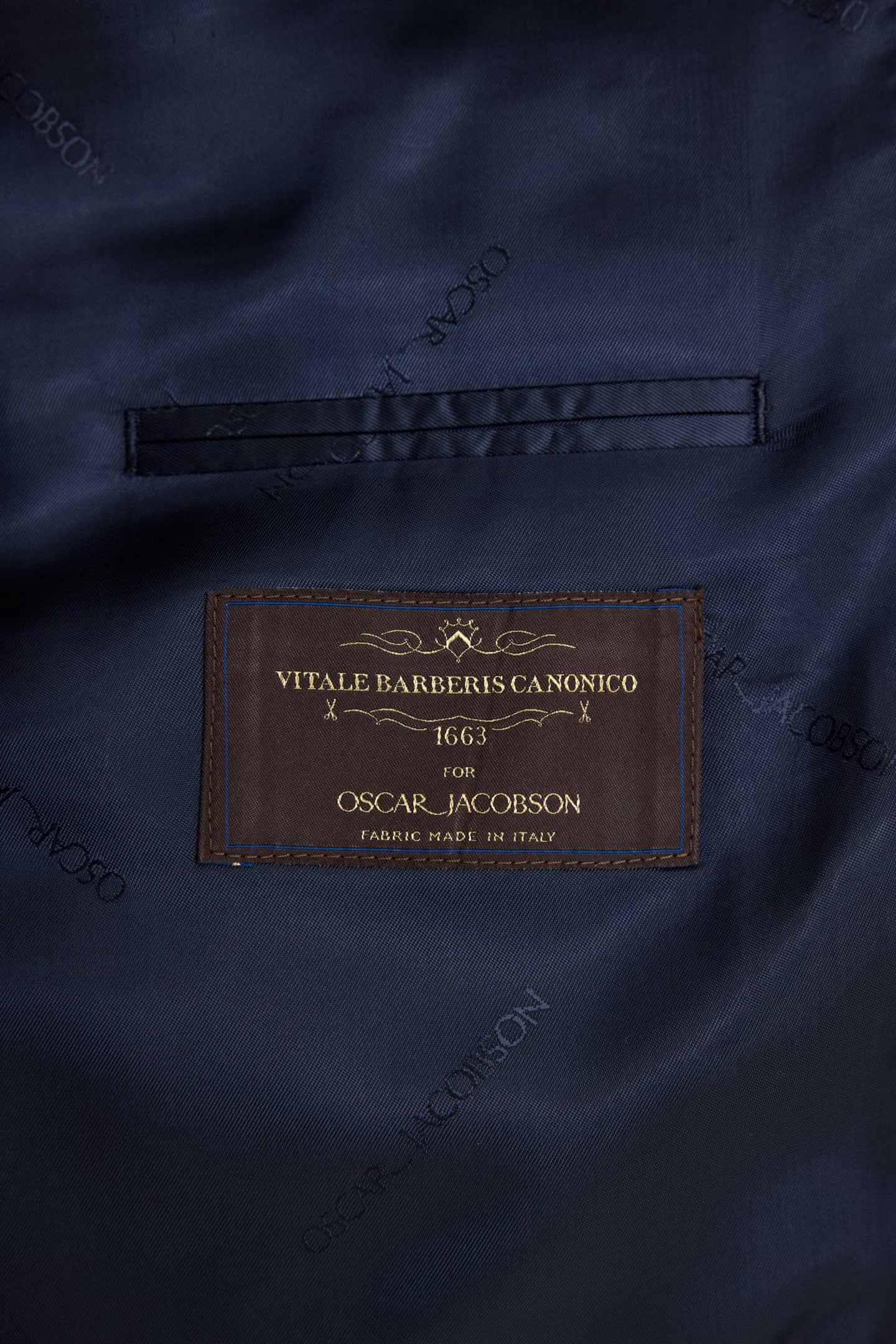 Farris Regular Fit Double Breasted Wool Blazer Dark Navy - Image 7