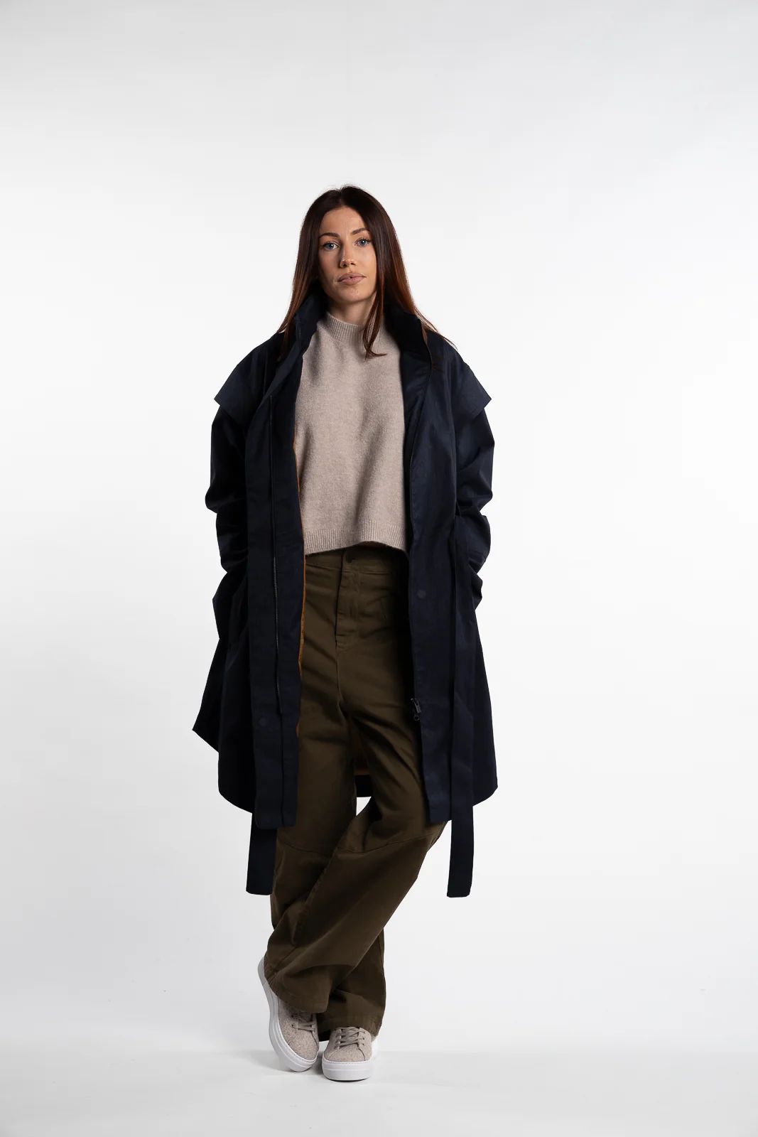 Monsun Coat- Dark Navy - Image 5
