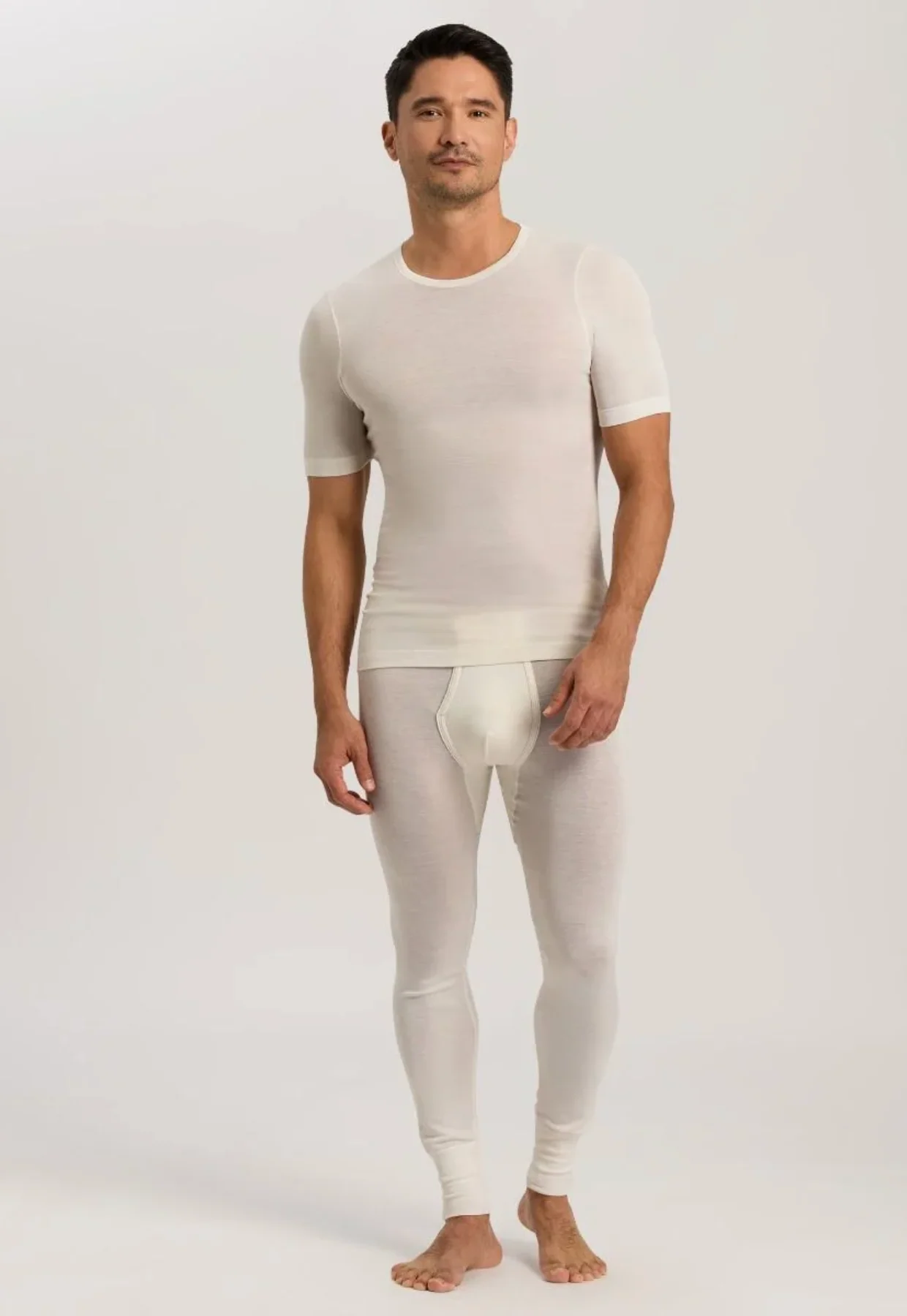 Short Sleeve T-Shirt Woolen Silk Cygne - Image 4