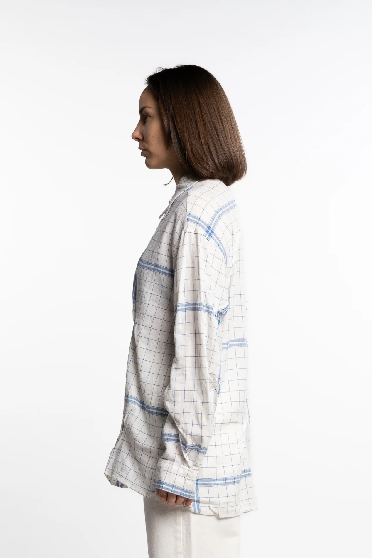 Bibi Check Shirt- Blue Mix - Image 4