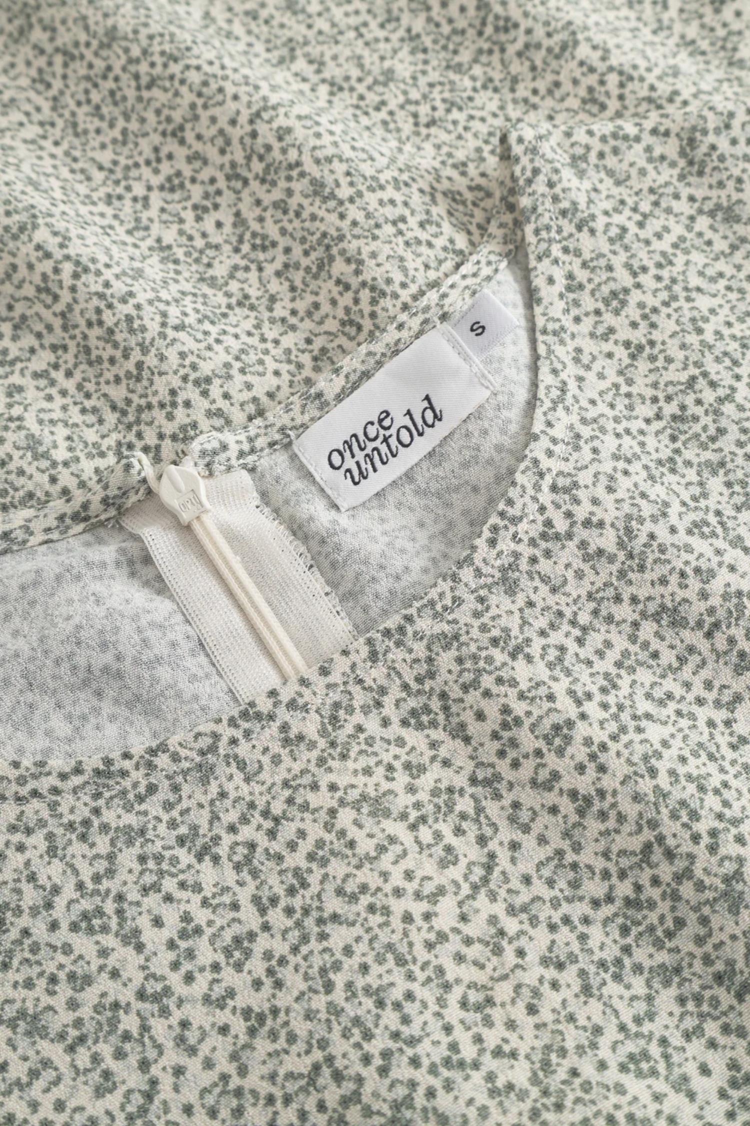 Ellen Dress- Petite Green Flower - Image 7