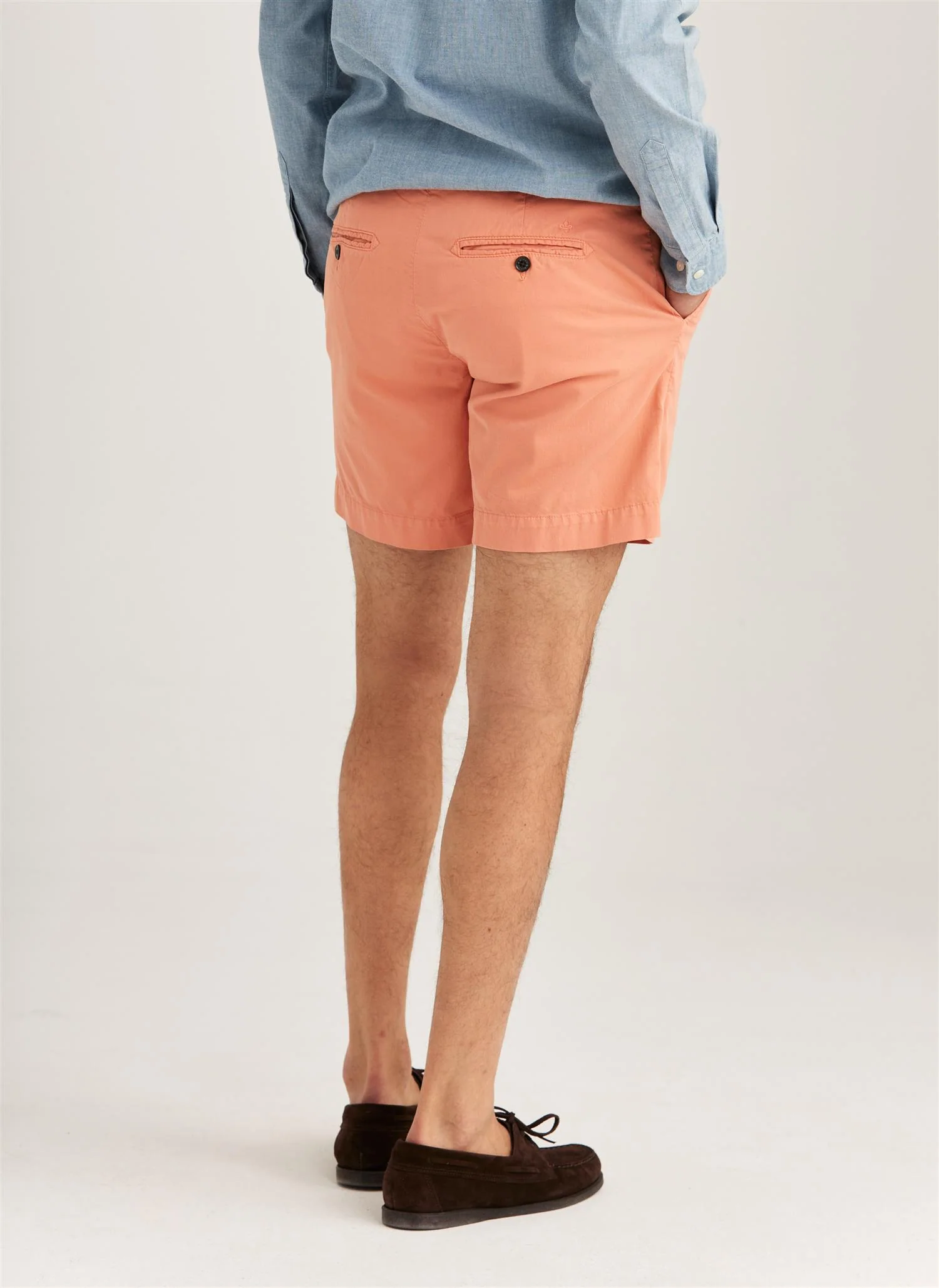 Jeffrey Summer Chino Shorts 7" Orange - Image 2