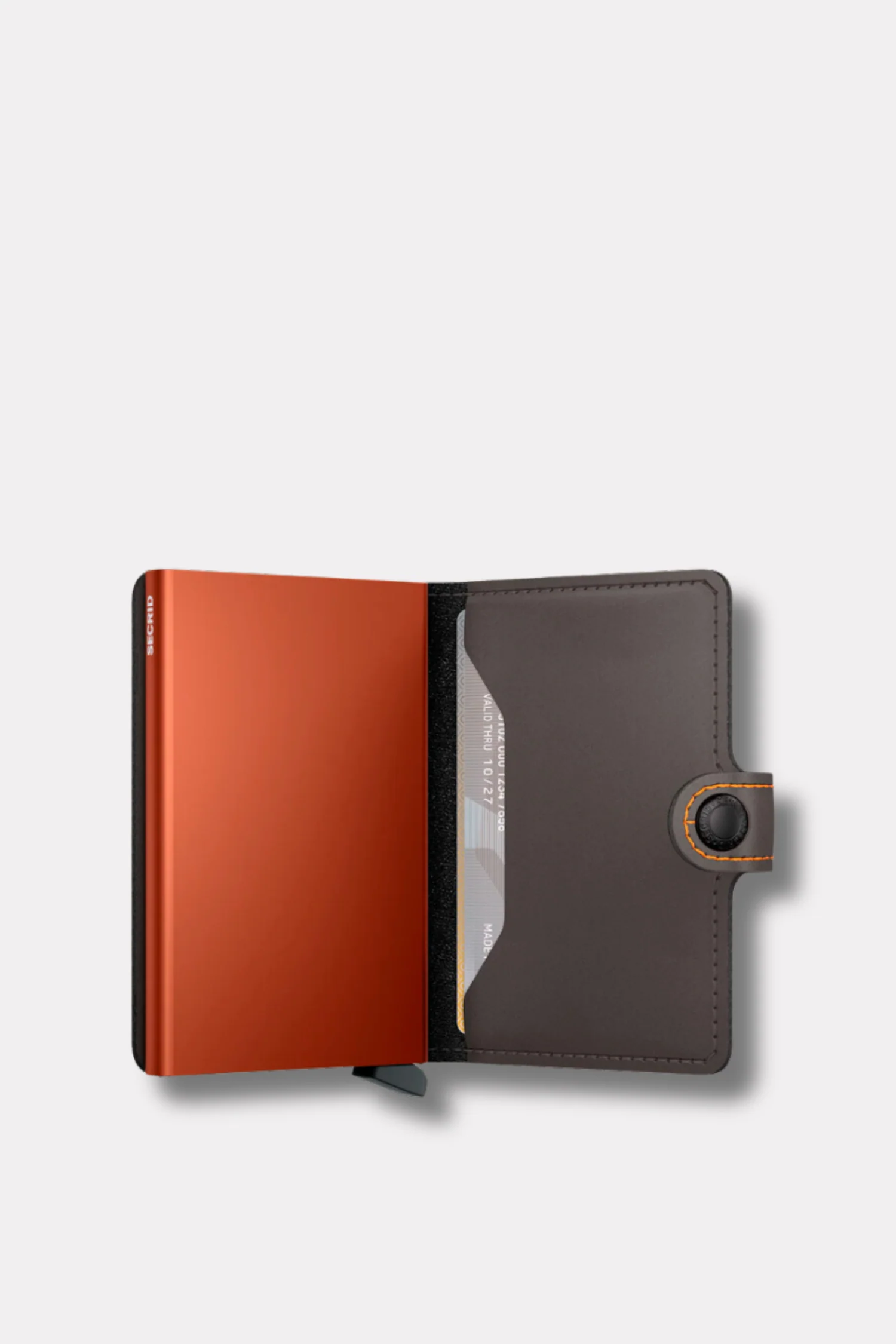 Miniwallet Matte Truffle & Orange - Image 4