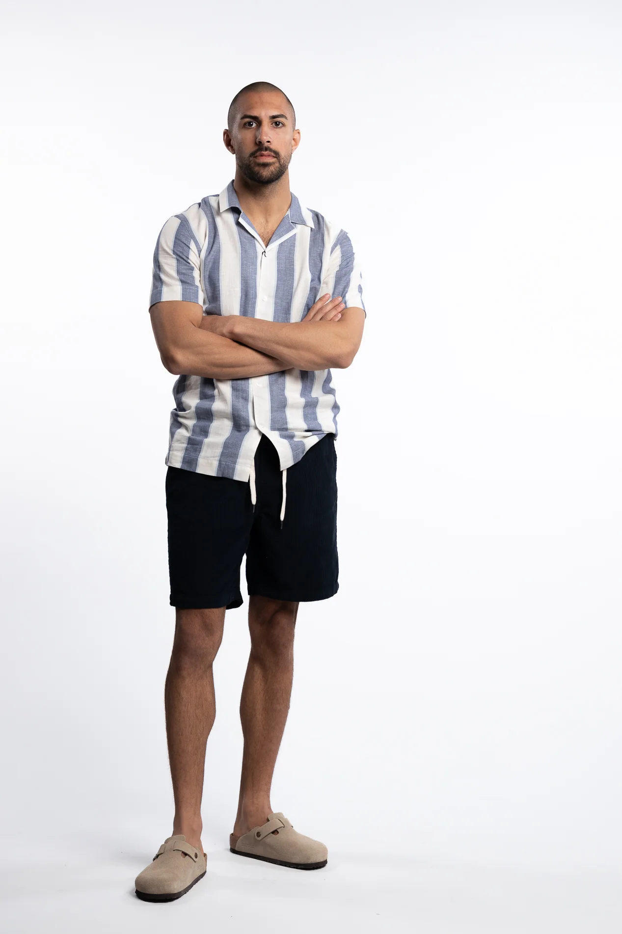 Corduroy Shorts Navy - Image 5